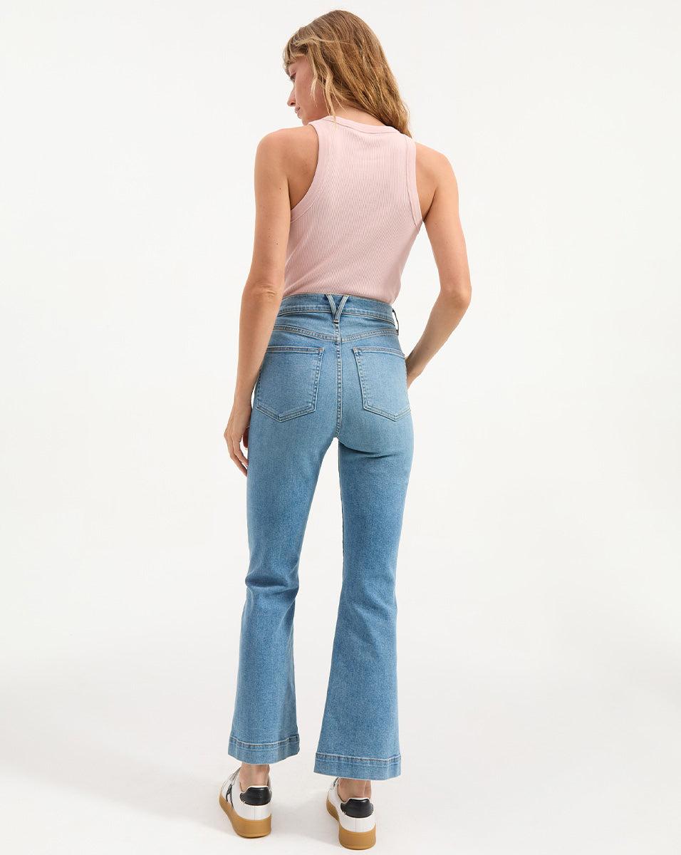 Jordyn Cropped Tank in Pink Clay