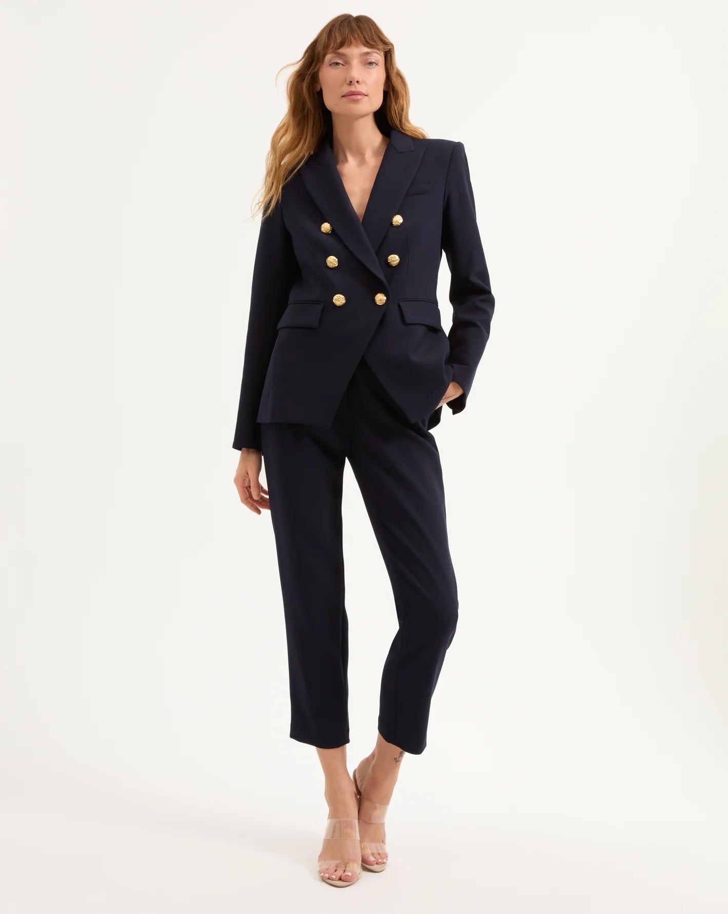 Miller Dickey Jacket in Navy Gold Buttons