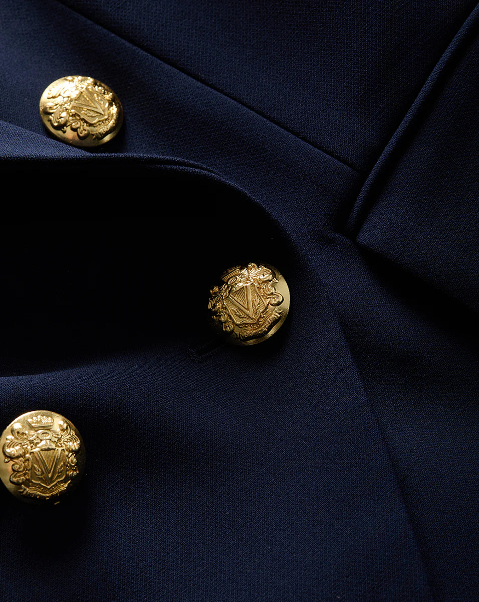 Miller Dickey Jacket in Navy Gold Buttons