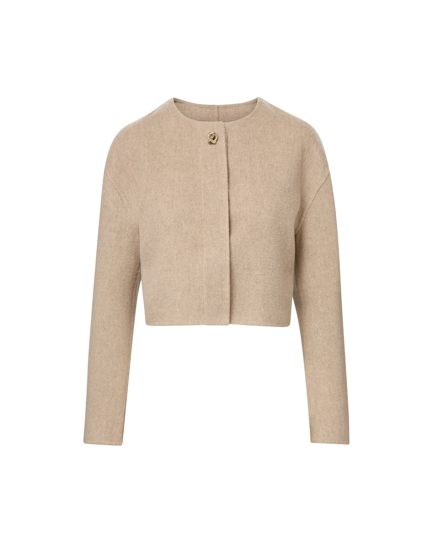 Philips Cropped Jacket in Oatmeal Melange