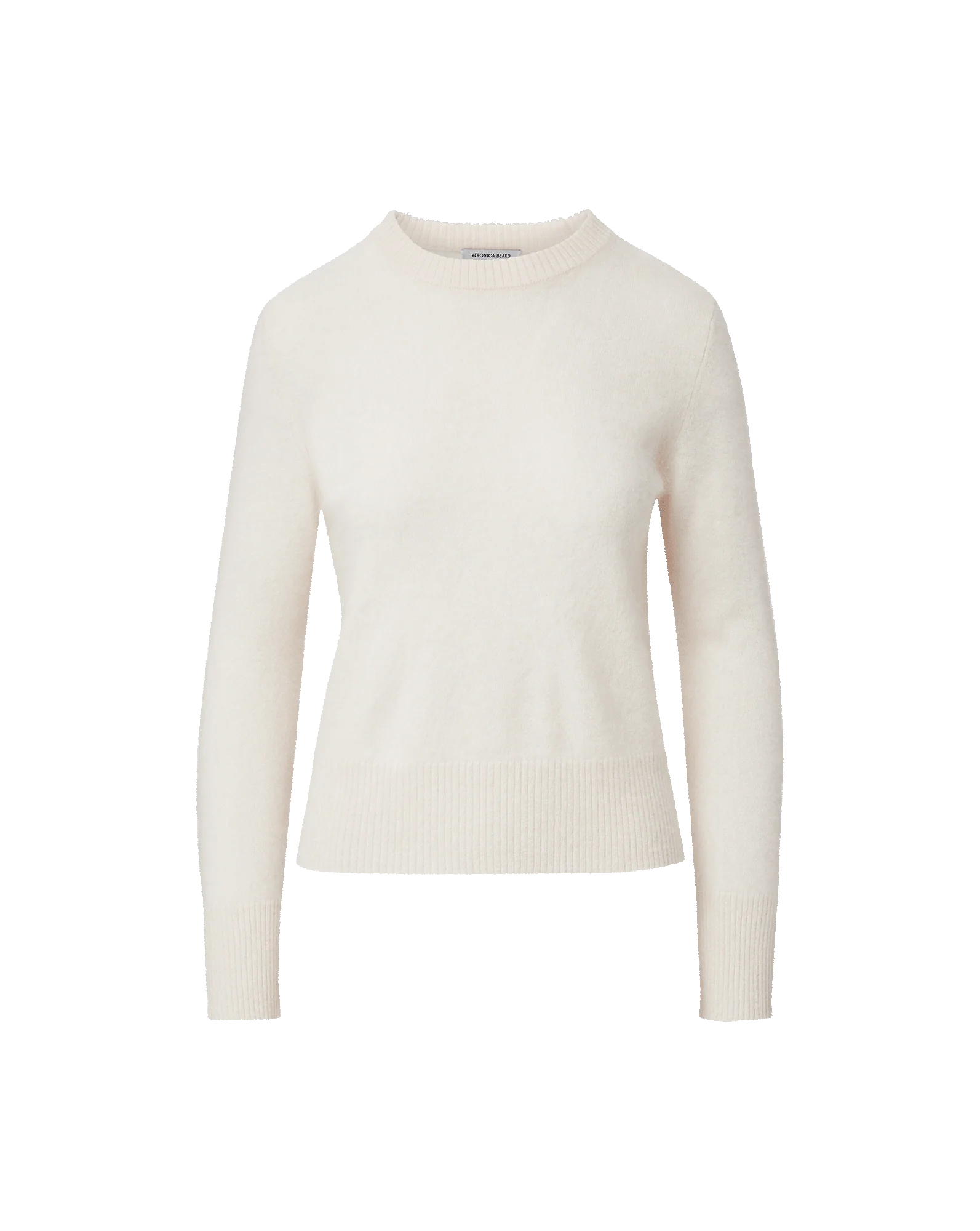 Pippen Brushed Cashmere Pullover in Ivory