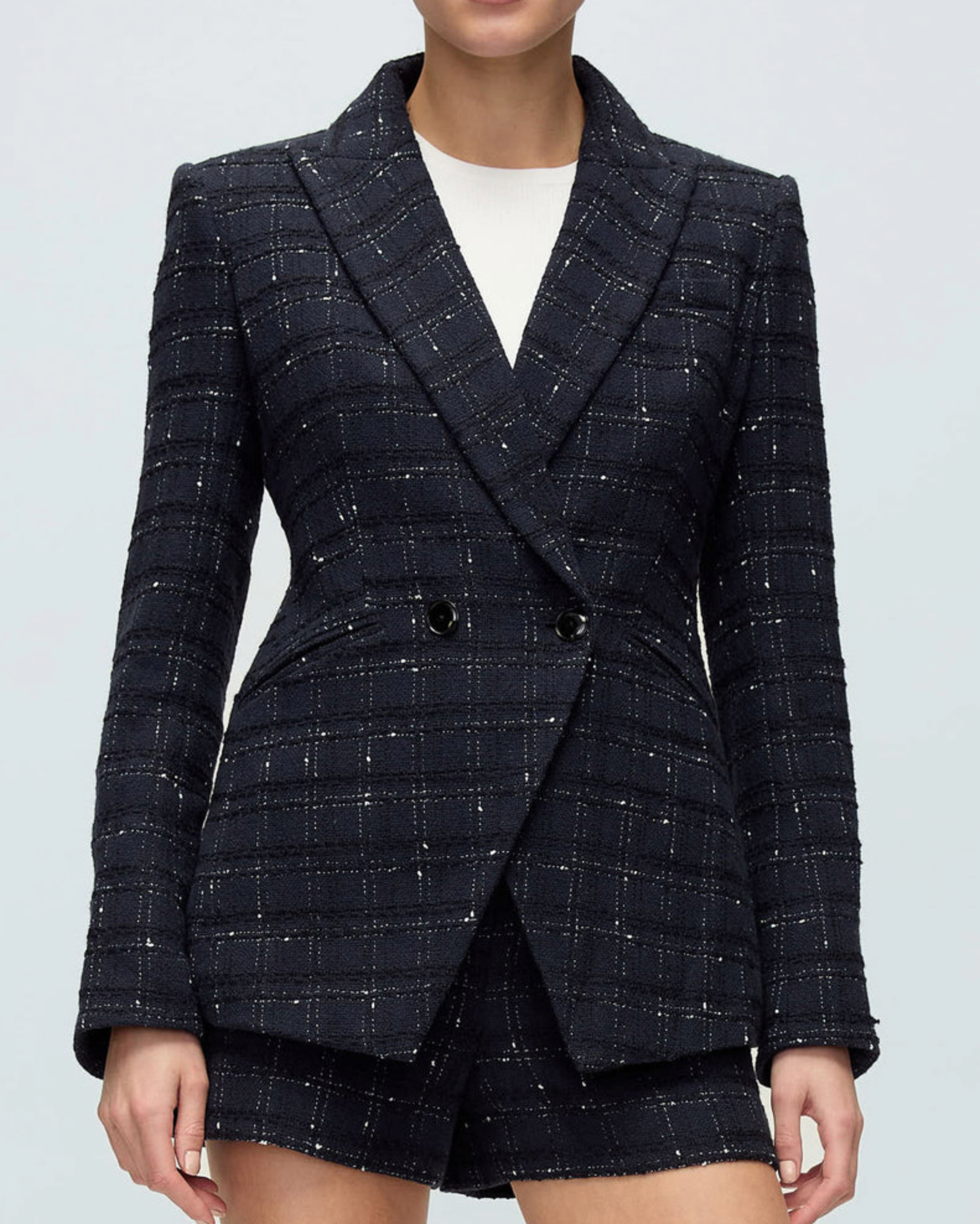 Rickie Dickey Jacket in Navy/Off White