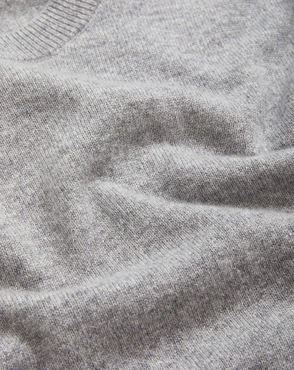 Shana Cashmere Sweater in Heather Grey