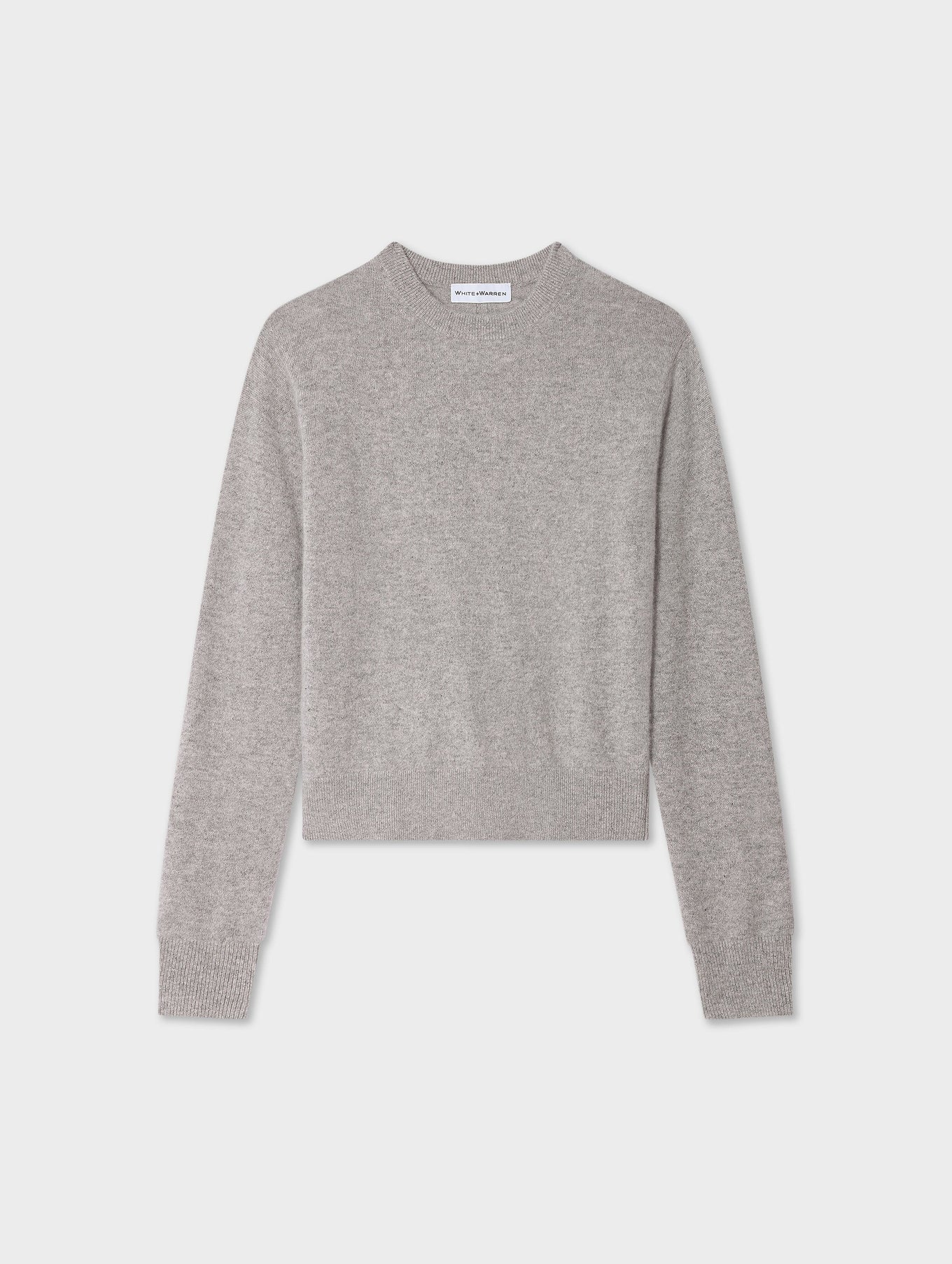 Cashmere Crewneck in Grey Heather