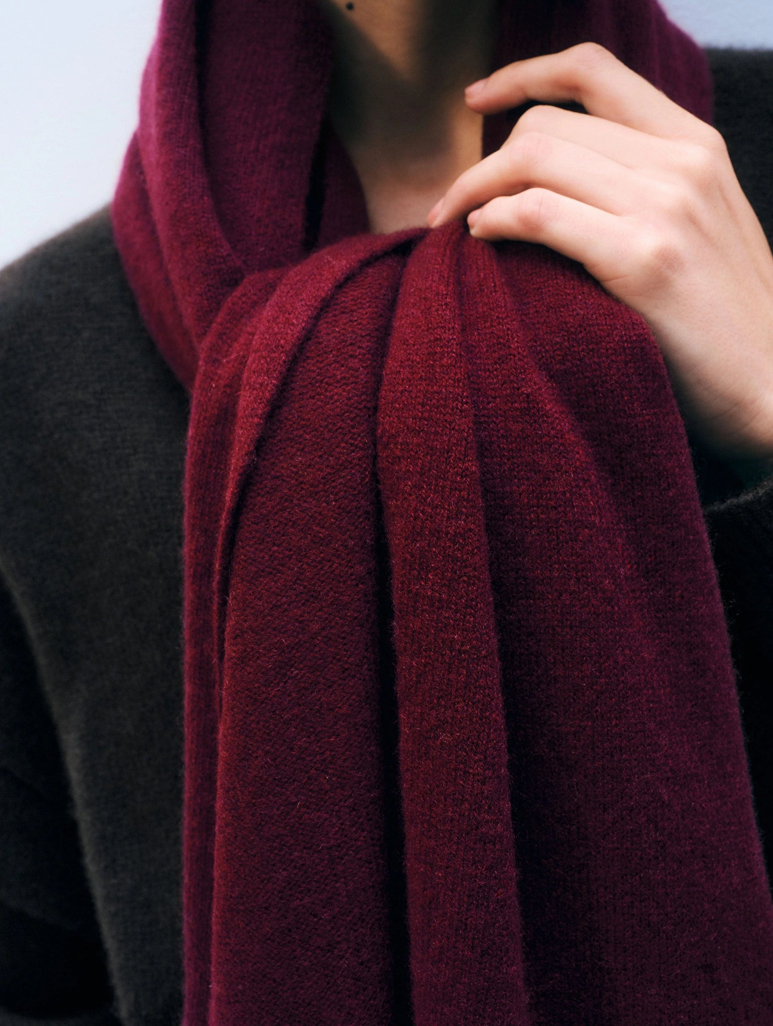Cashmere Travel Wrap in Sangria