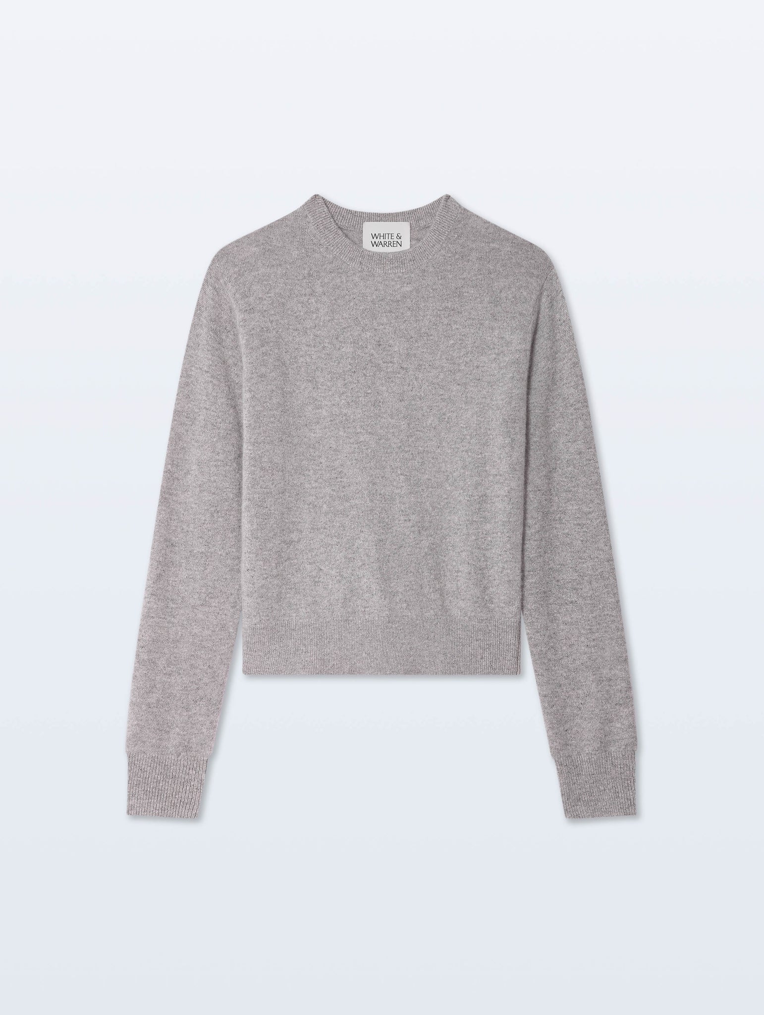 Cashmere Crewneck in Grey Heather
