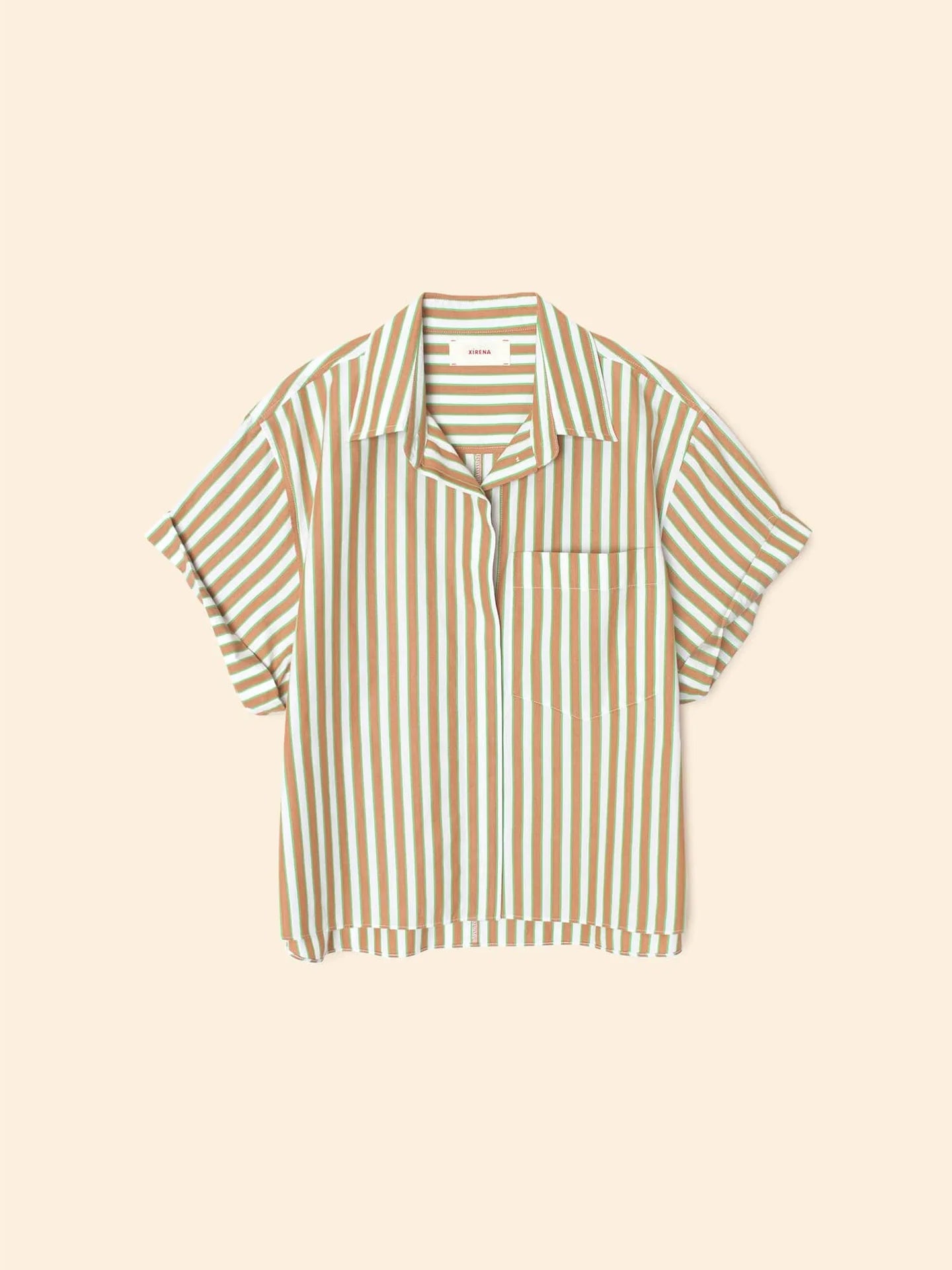 Drake Shirt in Tobac Green
