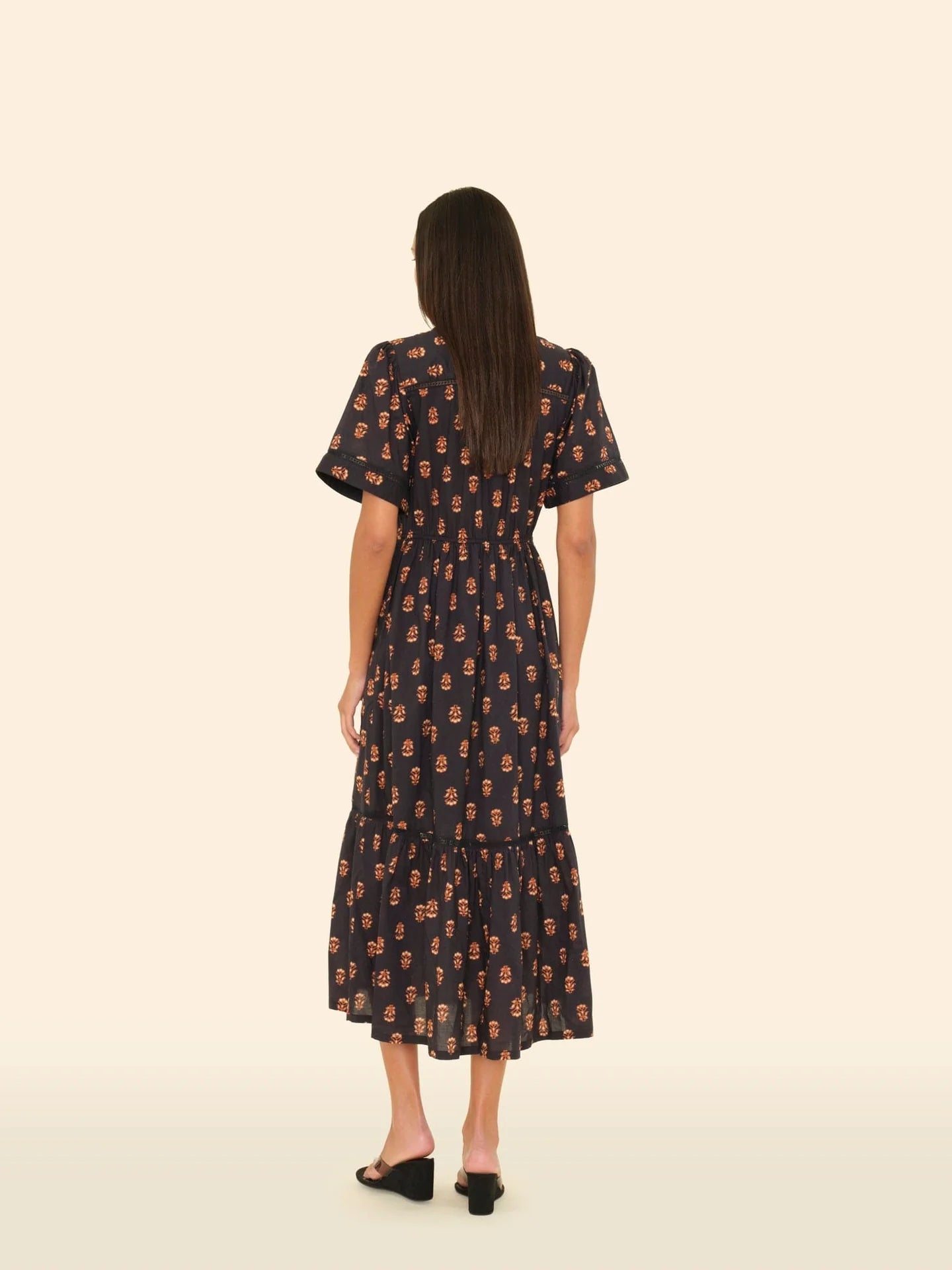 Goldin Dress in Wheat Stamp