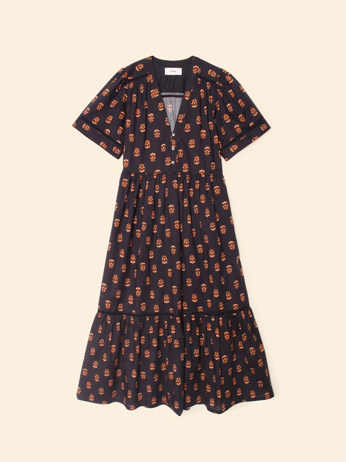 Goldin Dress in Wheat Stamp