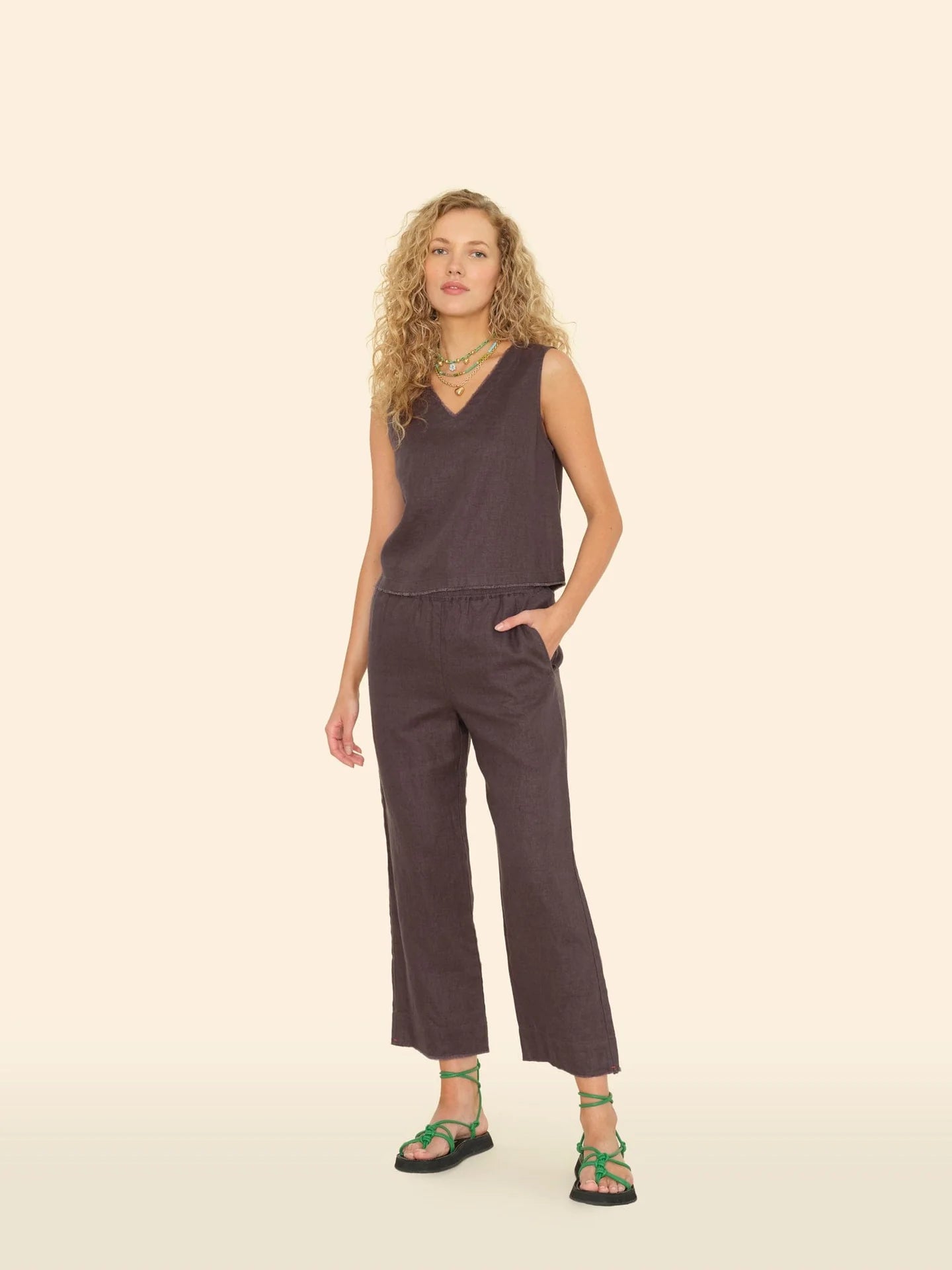 Lorenzo Pant in Black Quartz