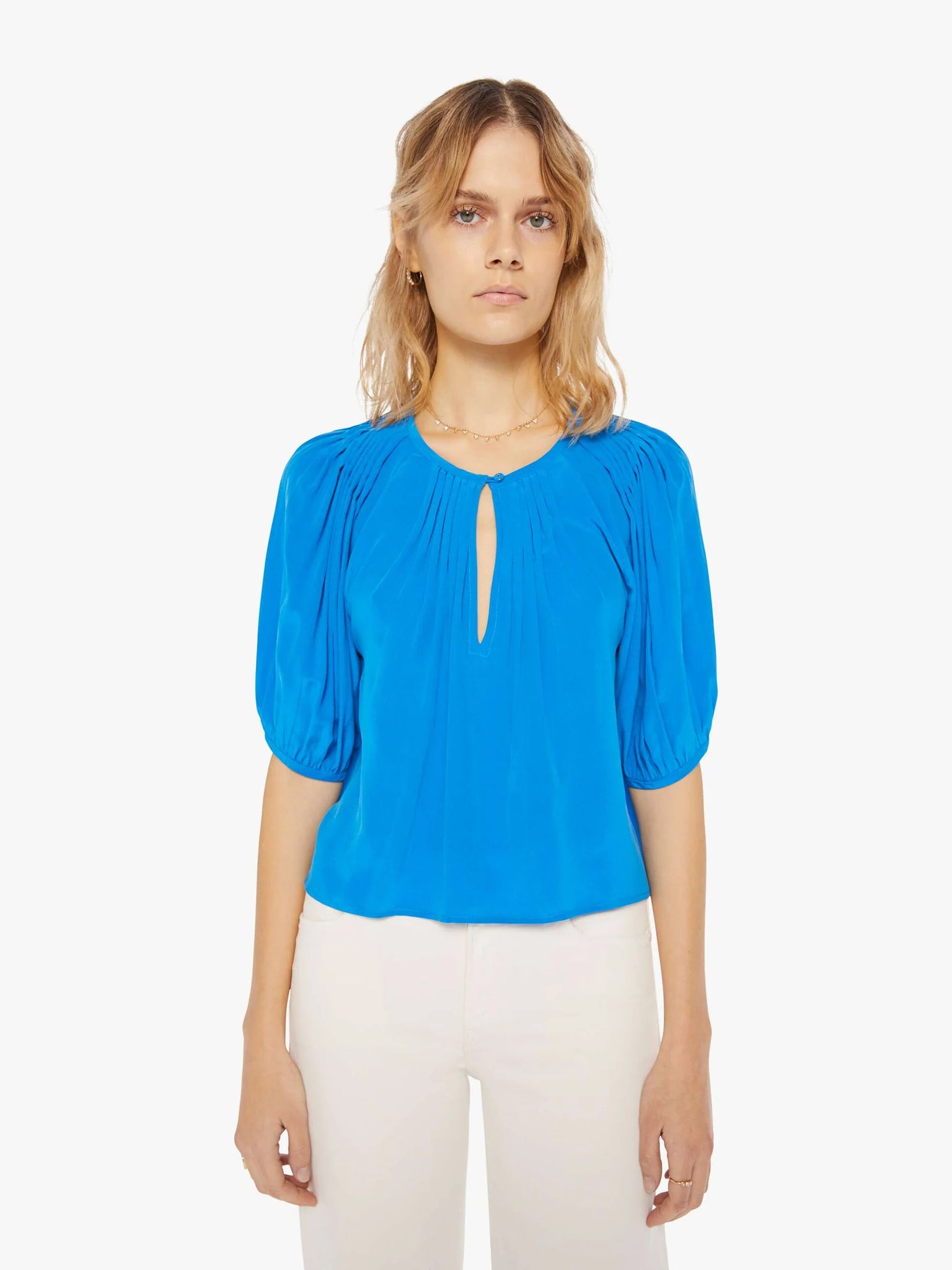 Louisa Top in Blue Opal