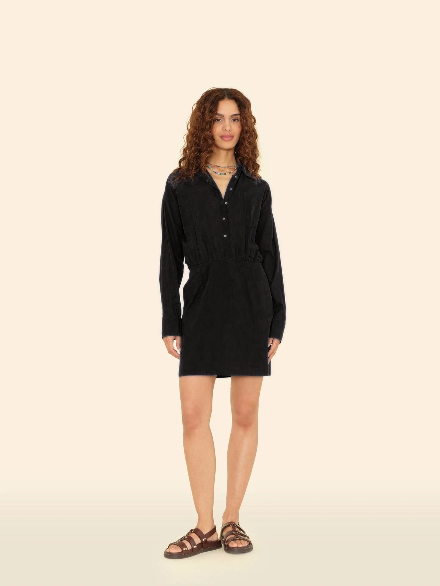 Loulou Dress in Dark Seagrass