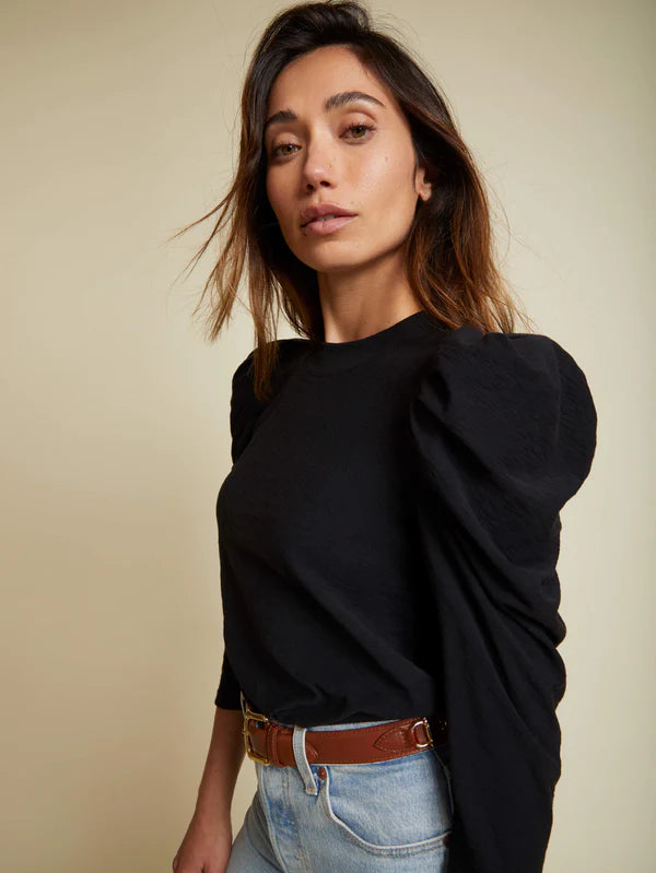 Zeta Tee in Jet Black