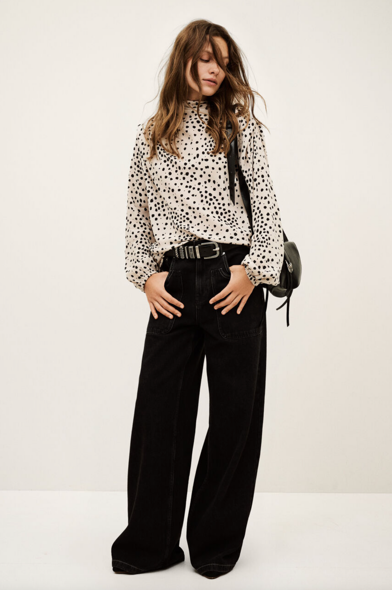 Delphine Long-Sleeved Top. Ecru