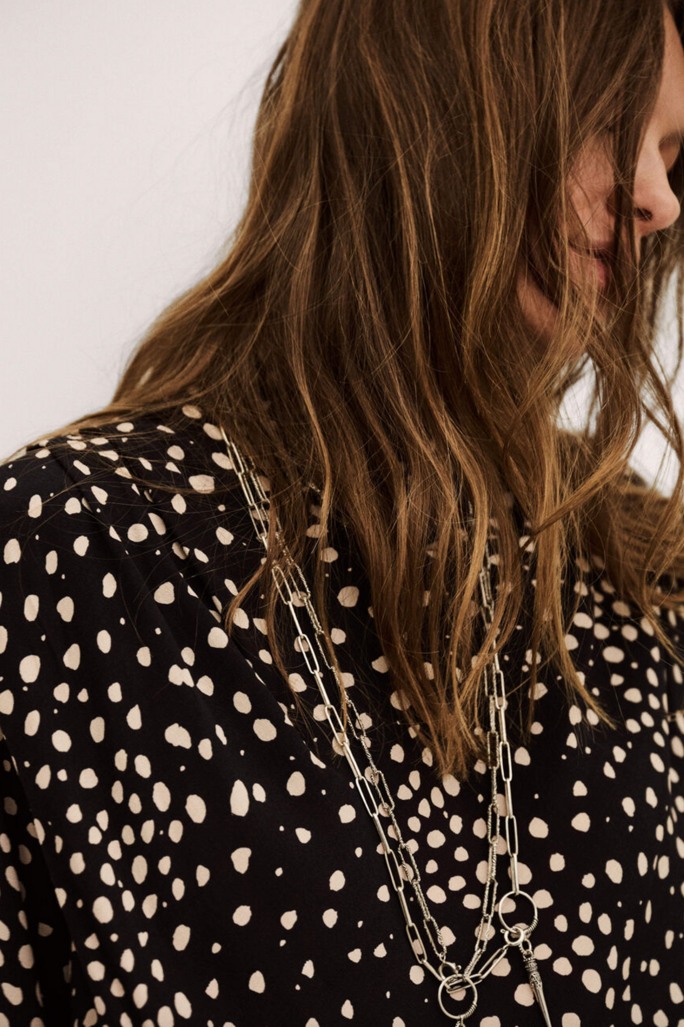 Delphine Long-Sleeved Top. Encre