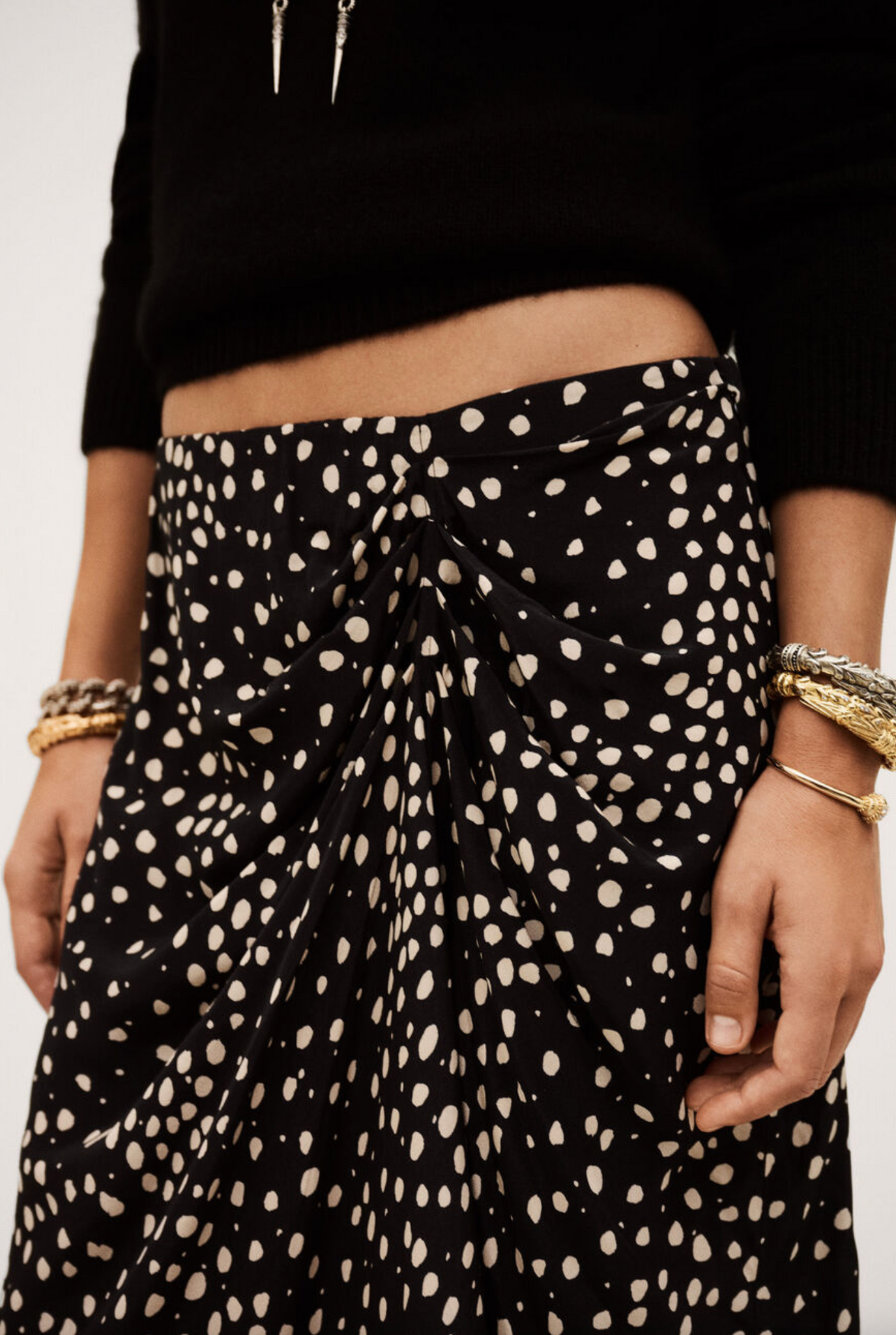 Dopera Midi Skirt. Encre