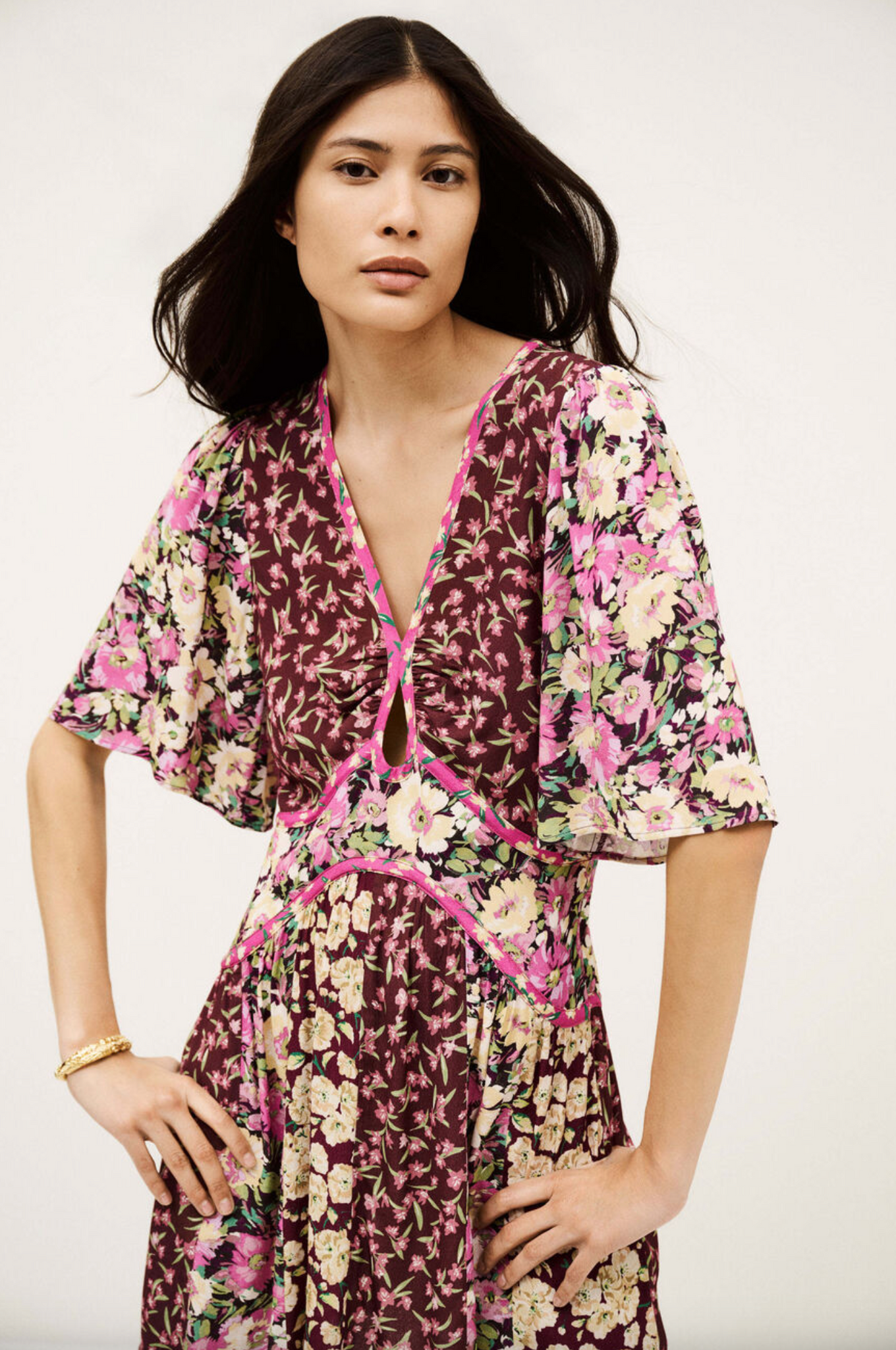 Indrea Dress. Bordeaux
