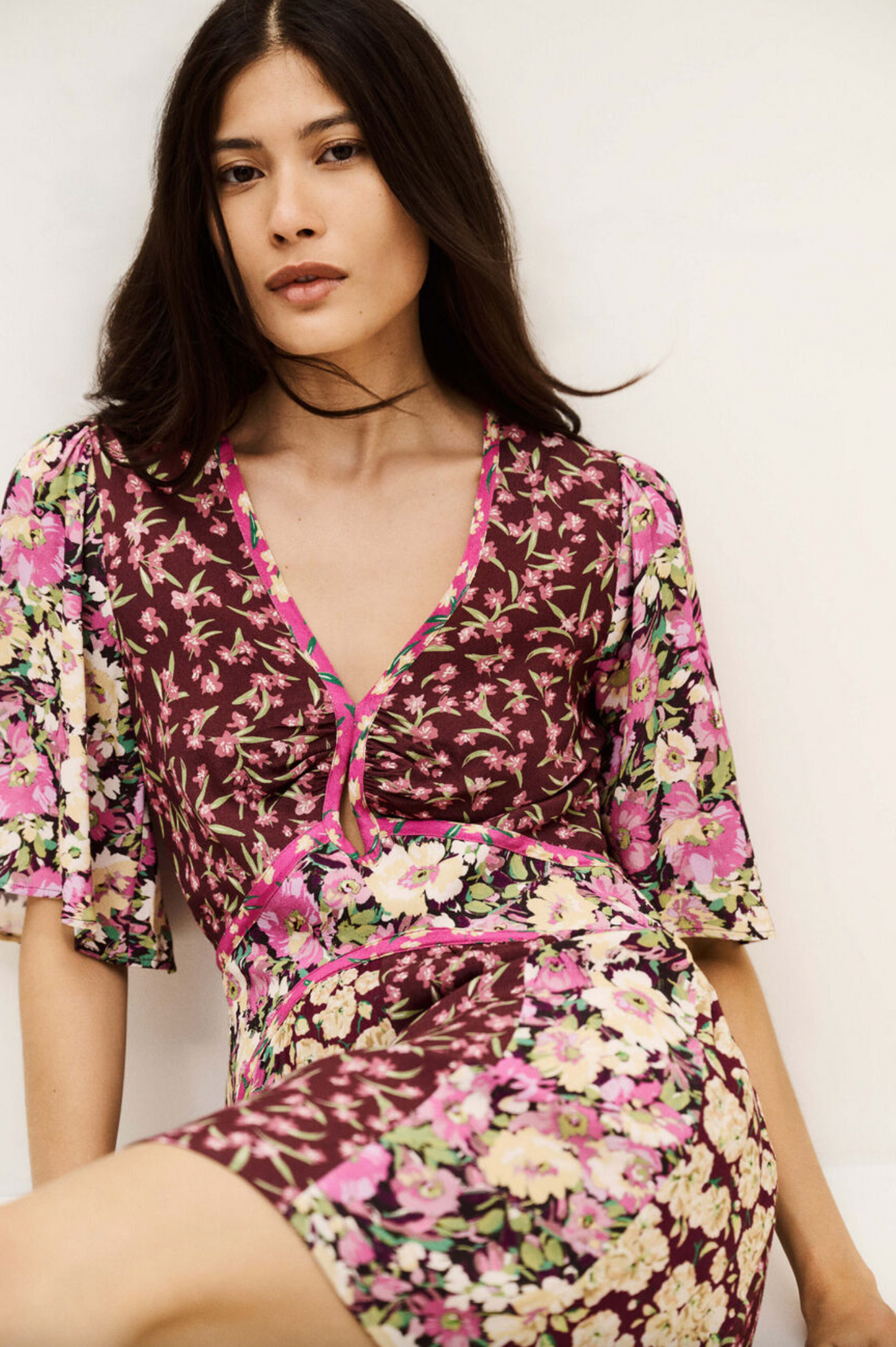 Indrea Dress. Bordeaux