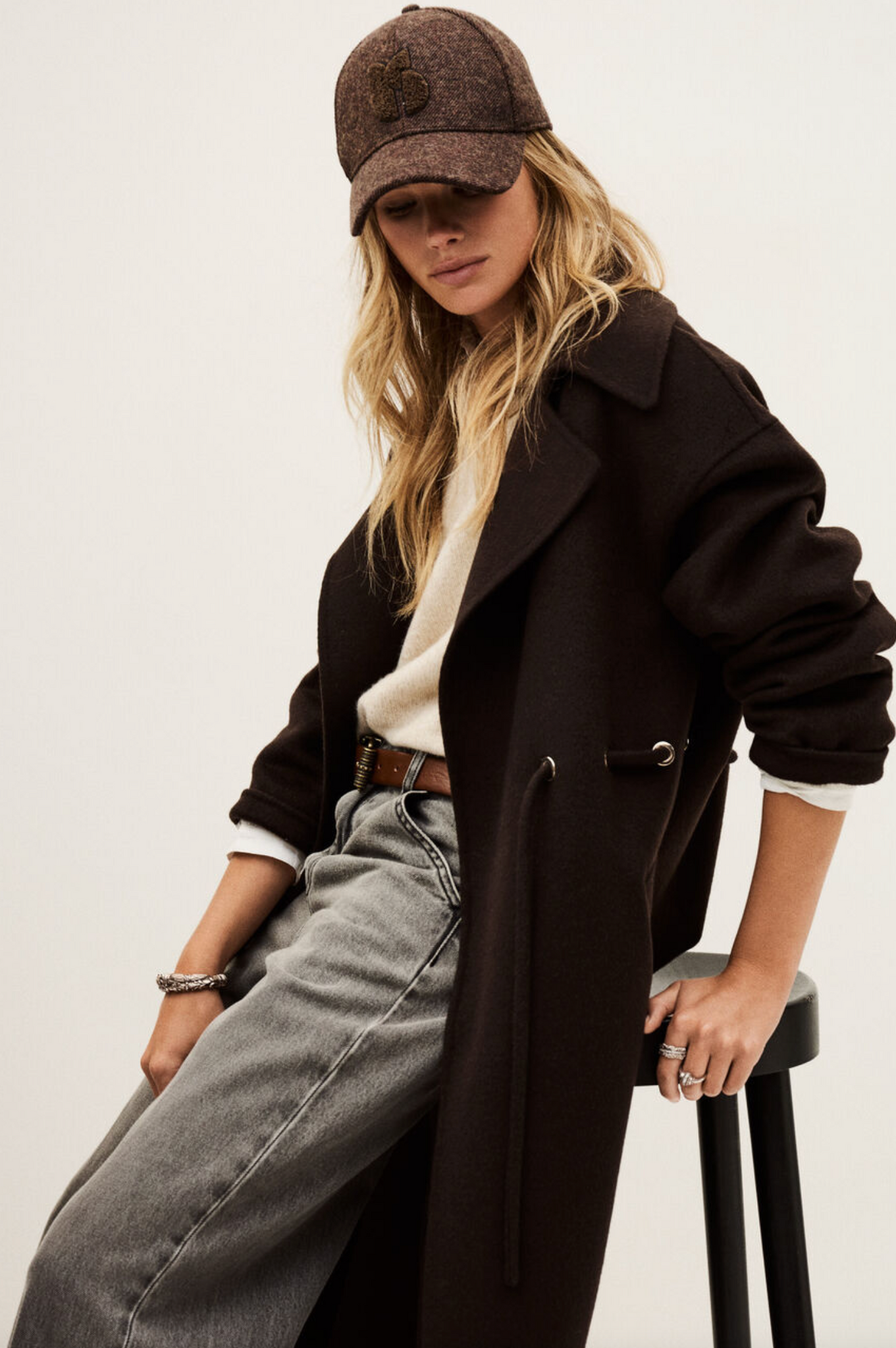 Kate Midi Coat. Chocolat