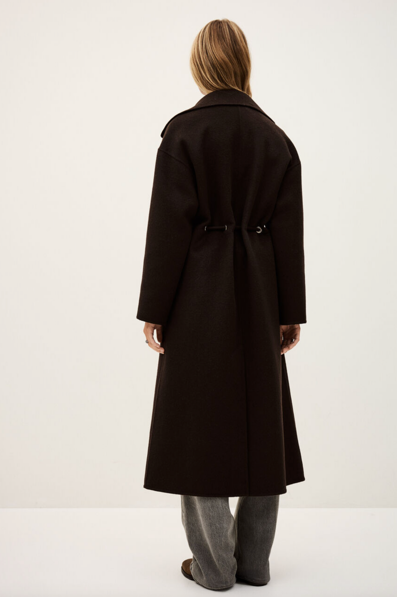 Kate Midi Coat. Chocolat