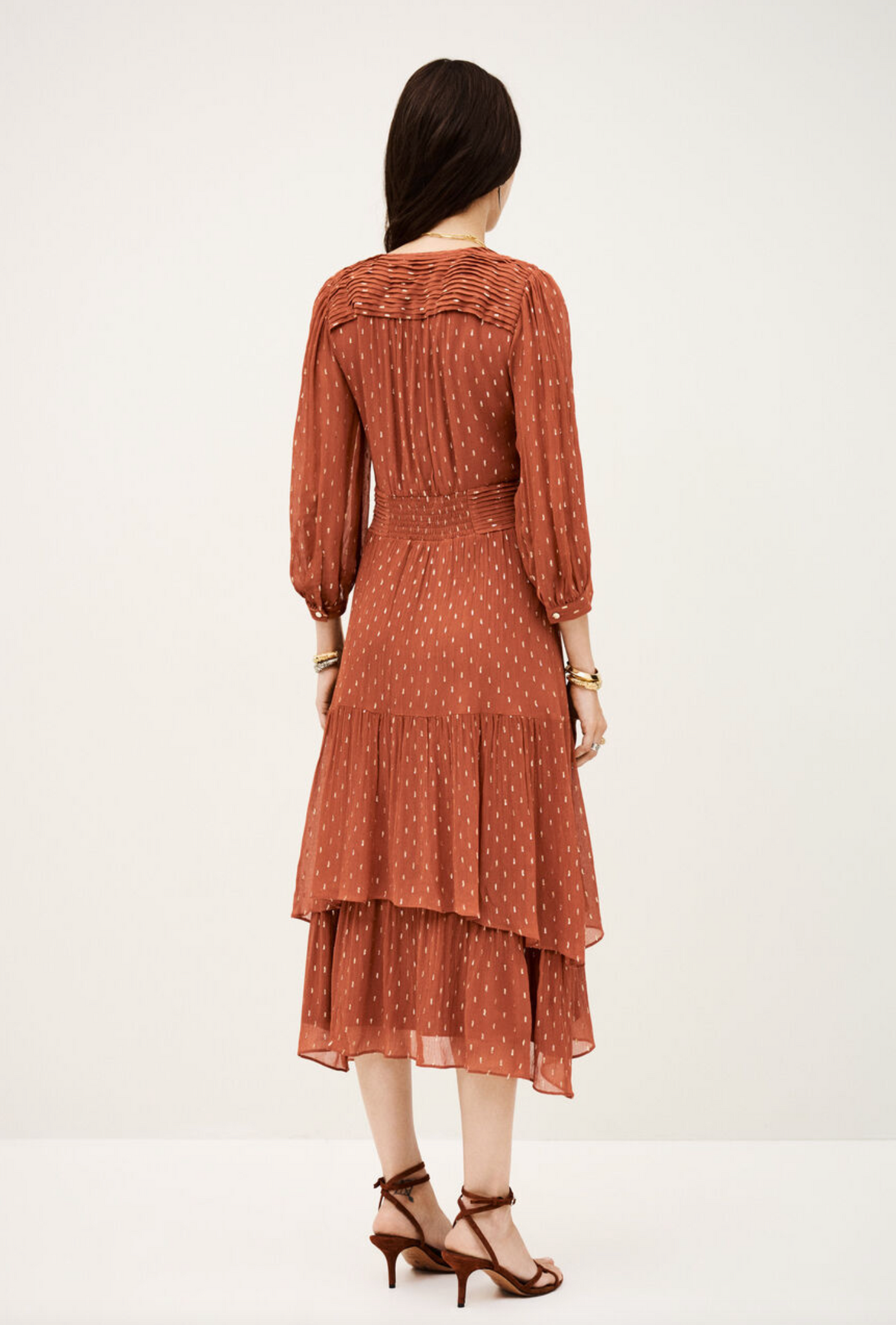 Maia Dress. Brique