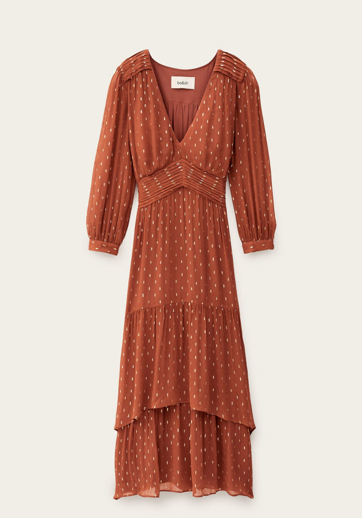 Maia Dress. Brique