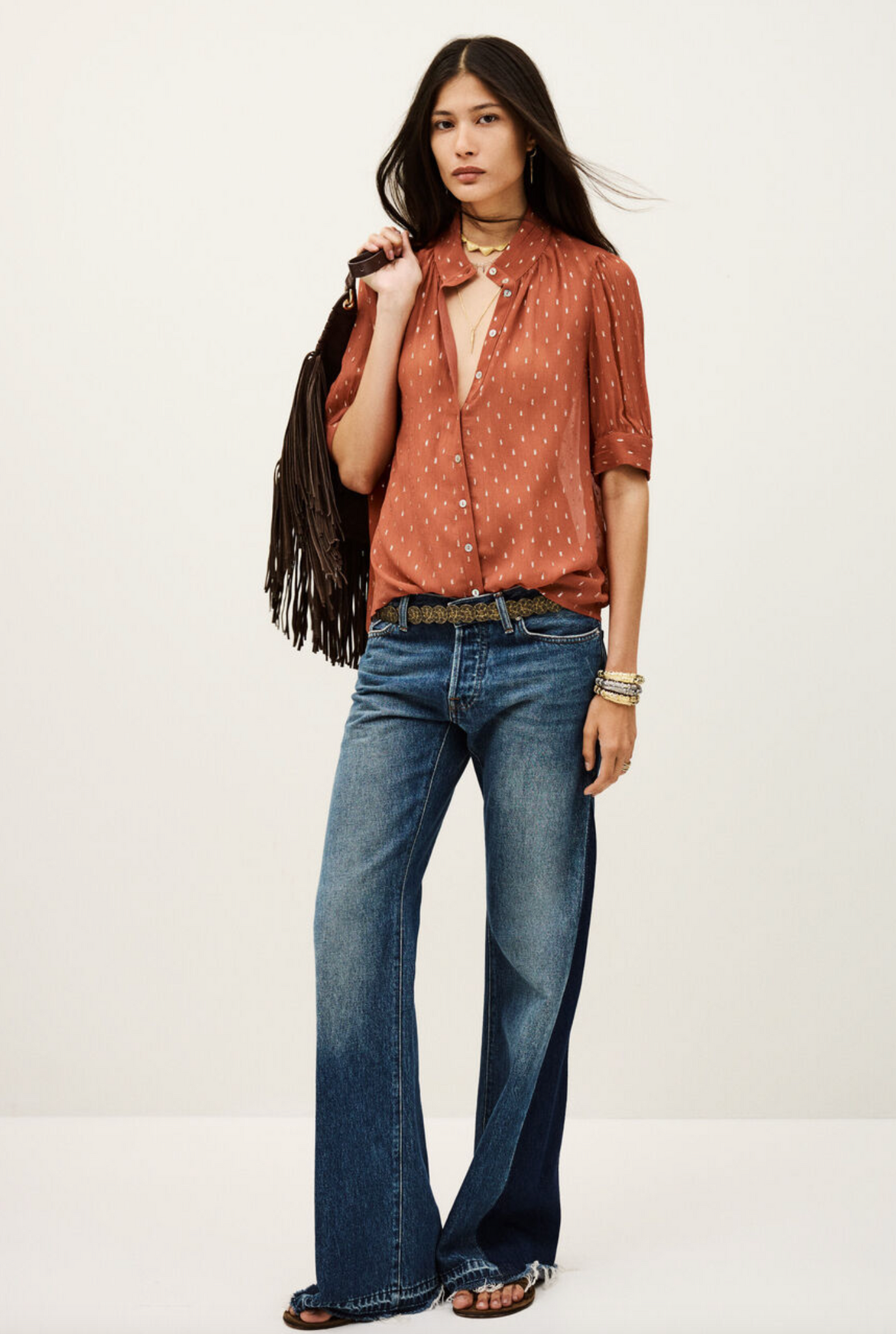 Mimi Shirt. Brique