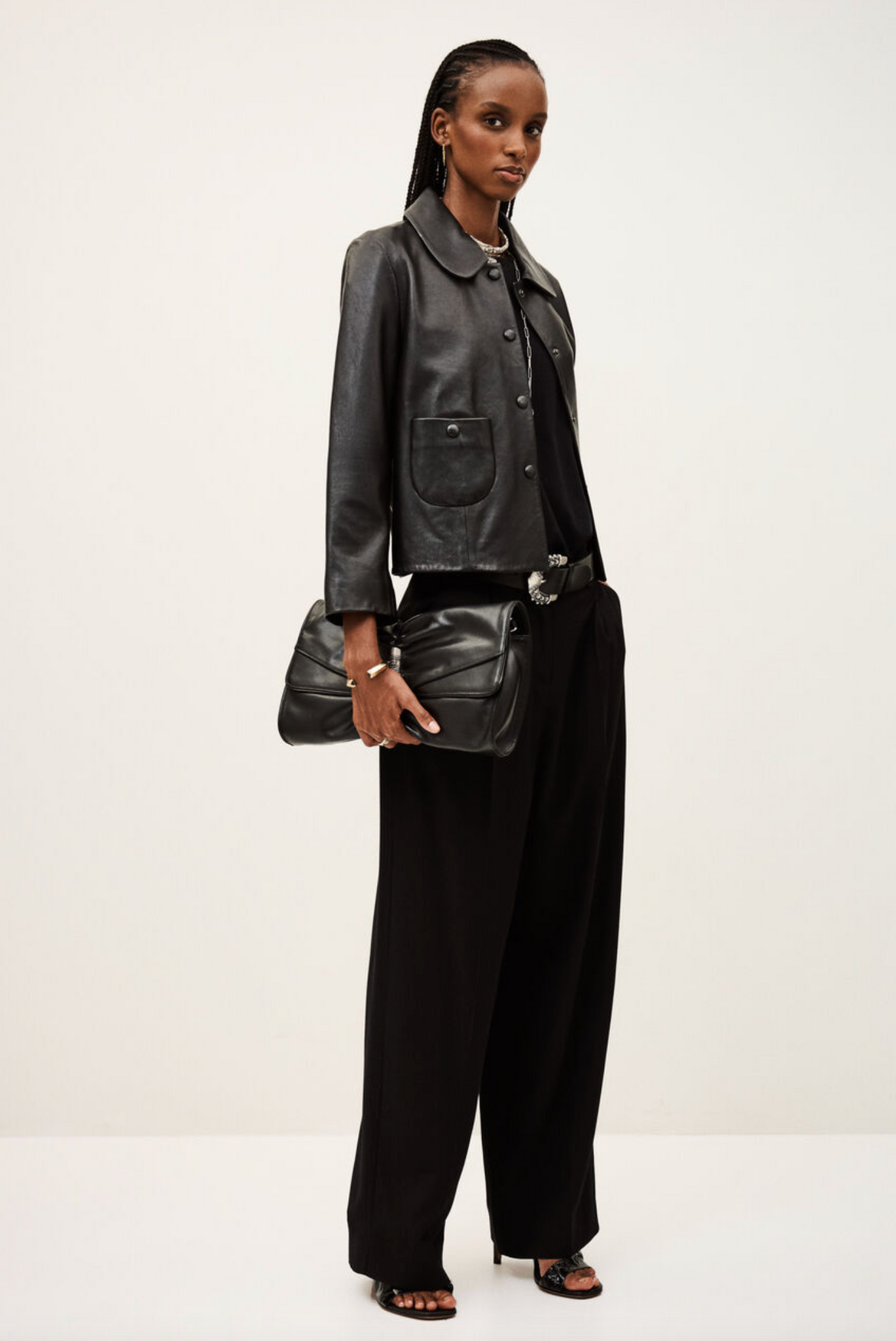 Mylos Jacket. Black Leather