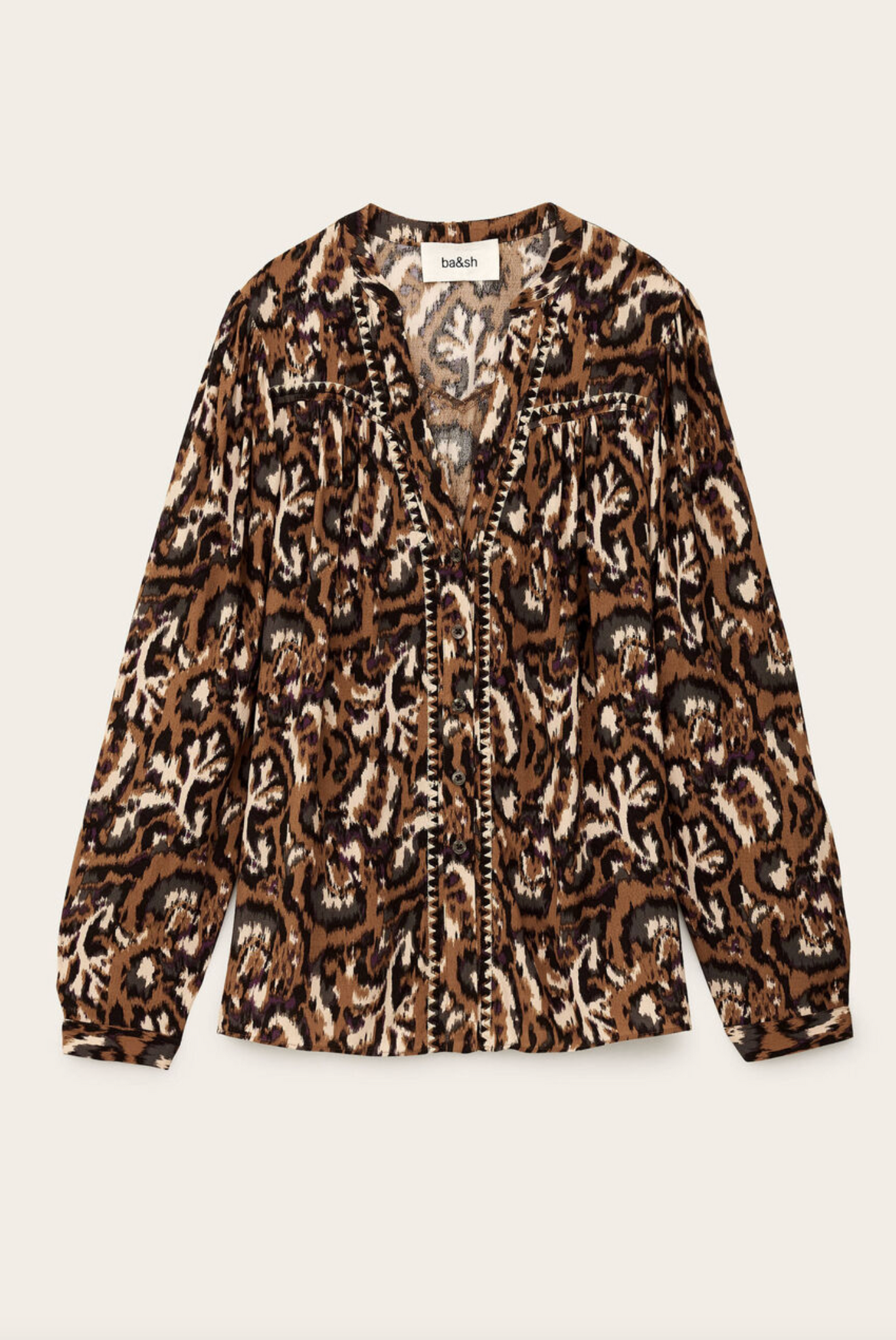 Onada Long-Sleeved Blouse. Ocre