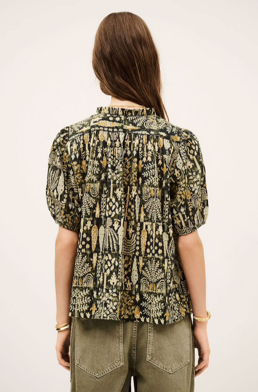 Pueblo Blouse. Kaki