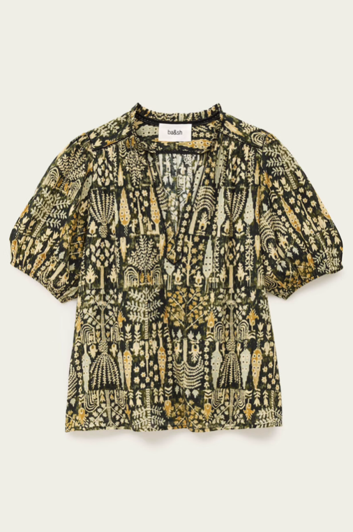 Pueblo Blouse. Kaki