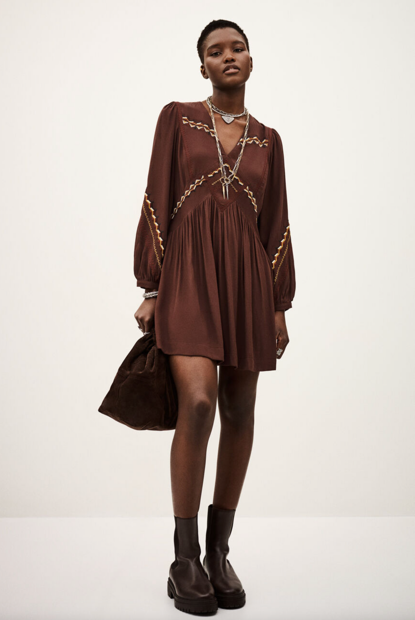 Tay Dress. Chocolate