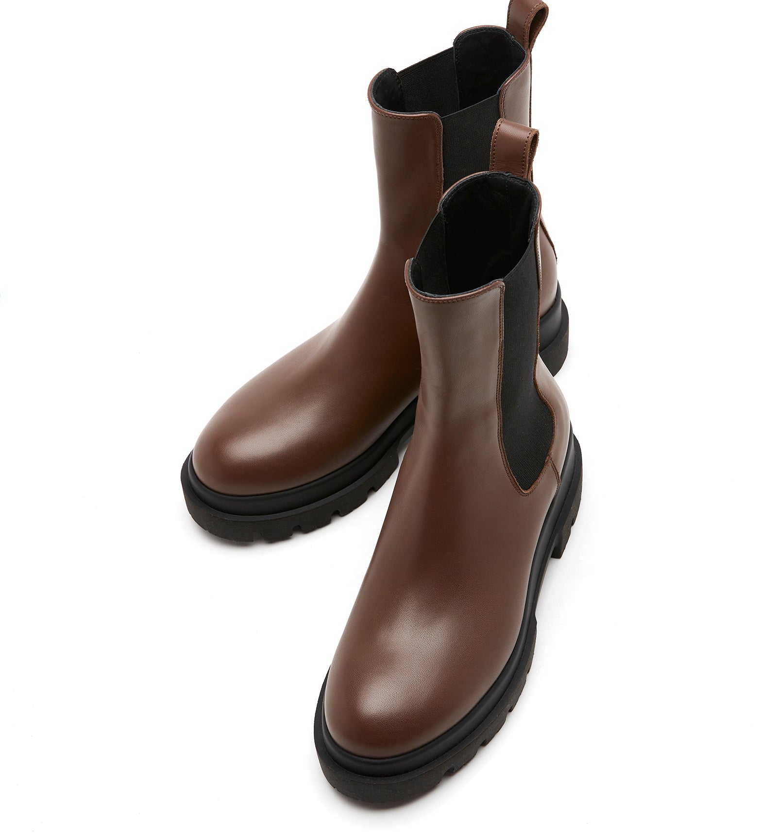 Blaise Leather Boot in Cacoa