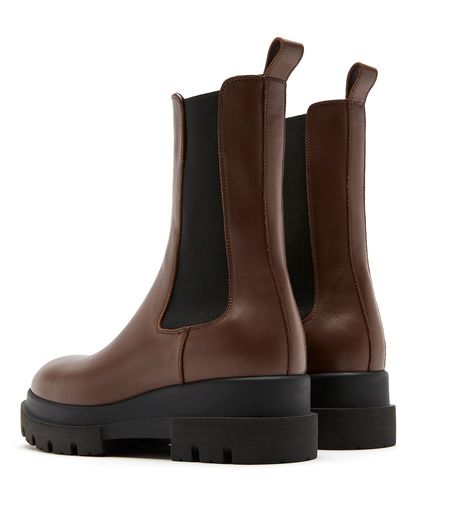 Blaise Leather Boot in Cacoa