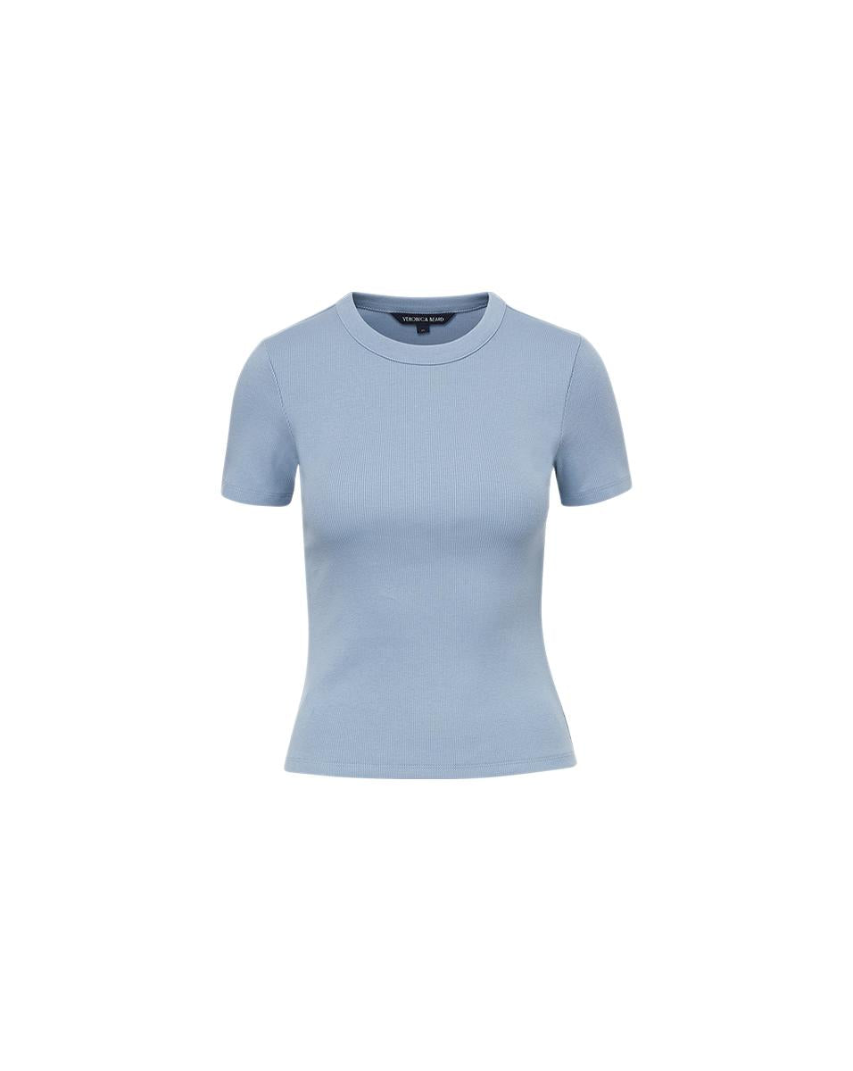 Pruitt Tee in Smoke Blue