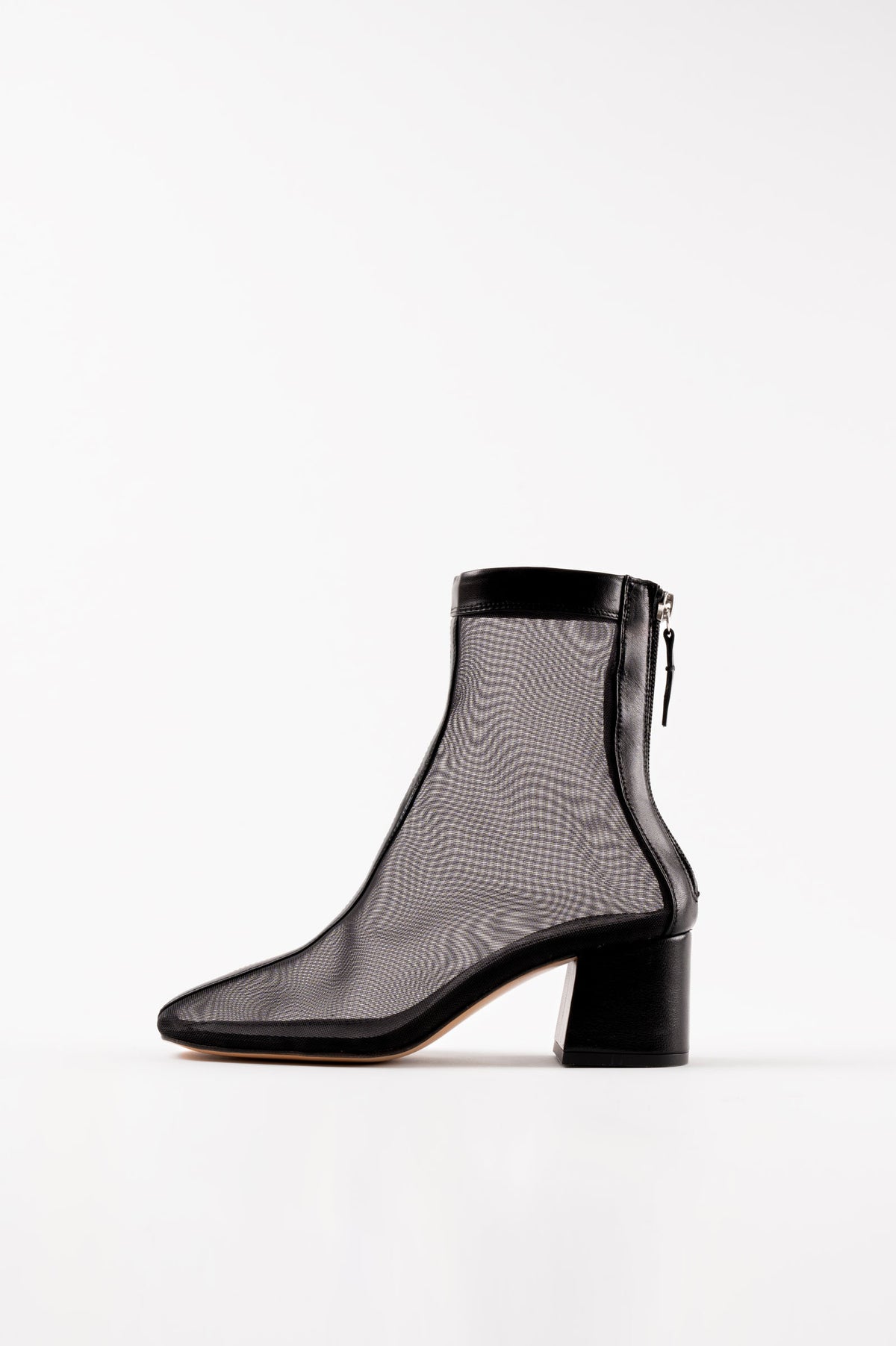 Firme Black Tulle Boots