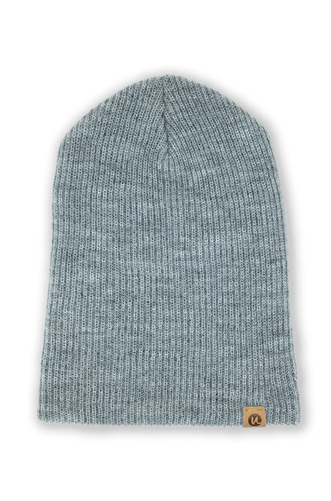Classic Beanie in Heather Grey