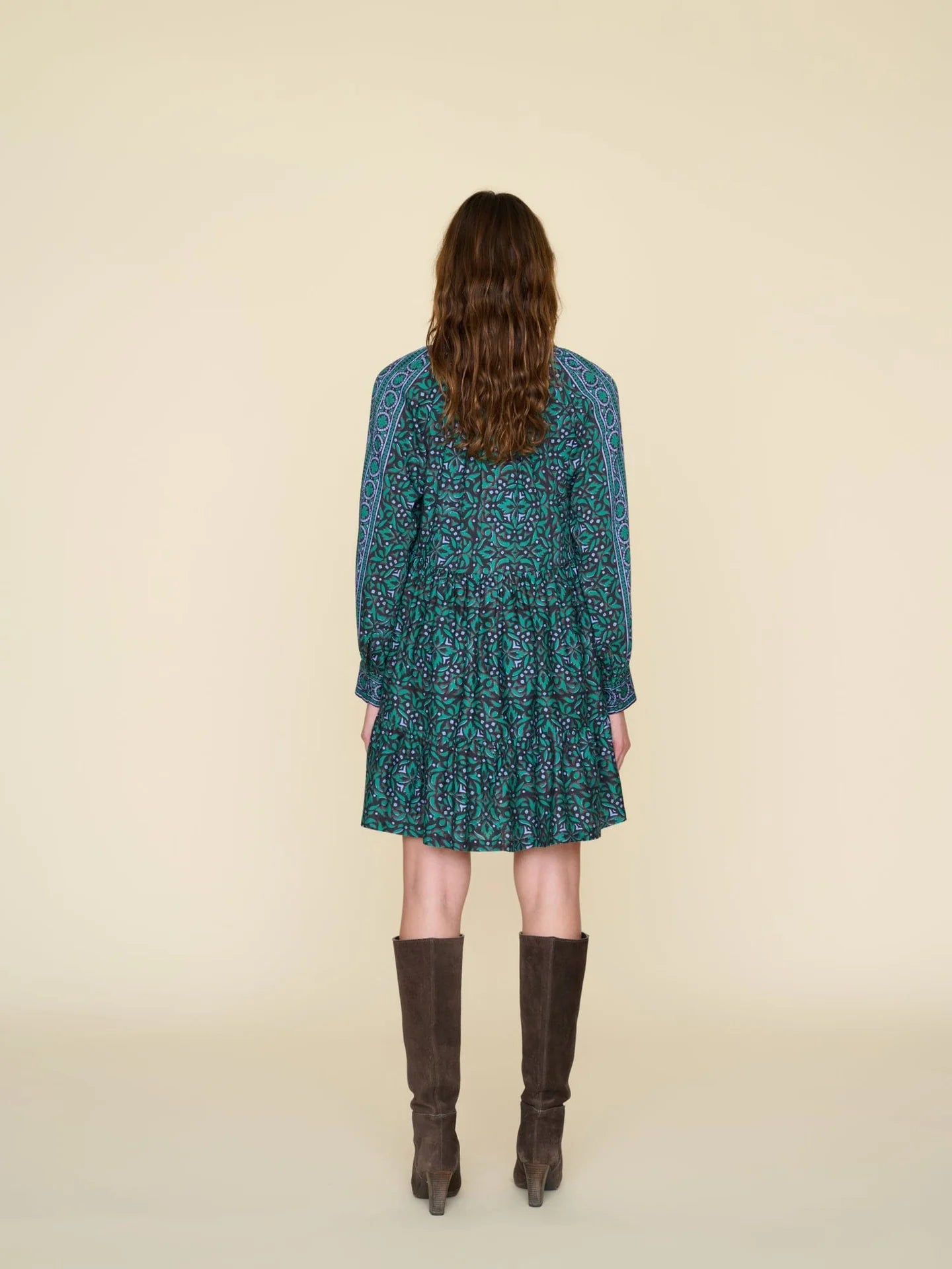 Lilith Dress in Green Smoke