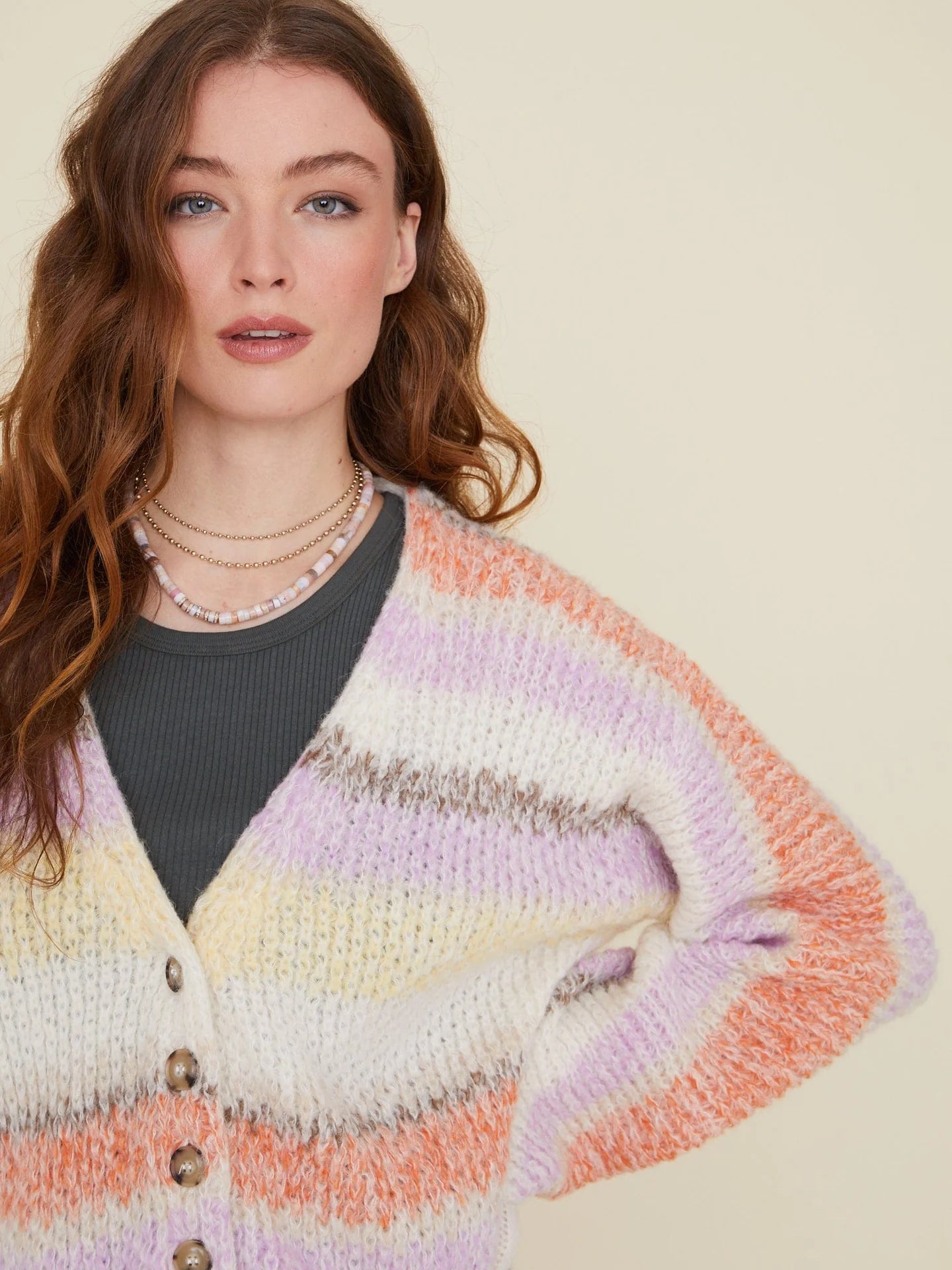 Laramie Sweater in Cream Sunrise