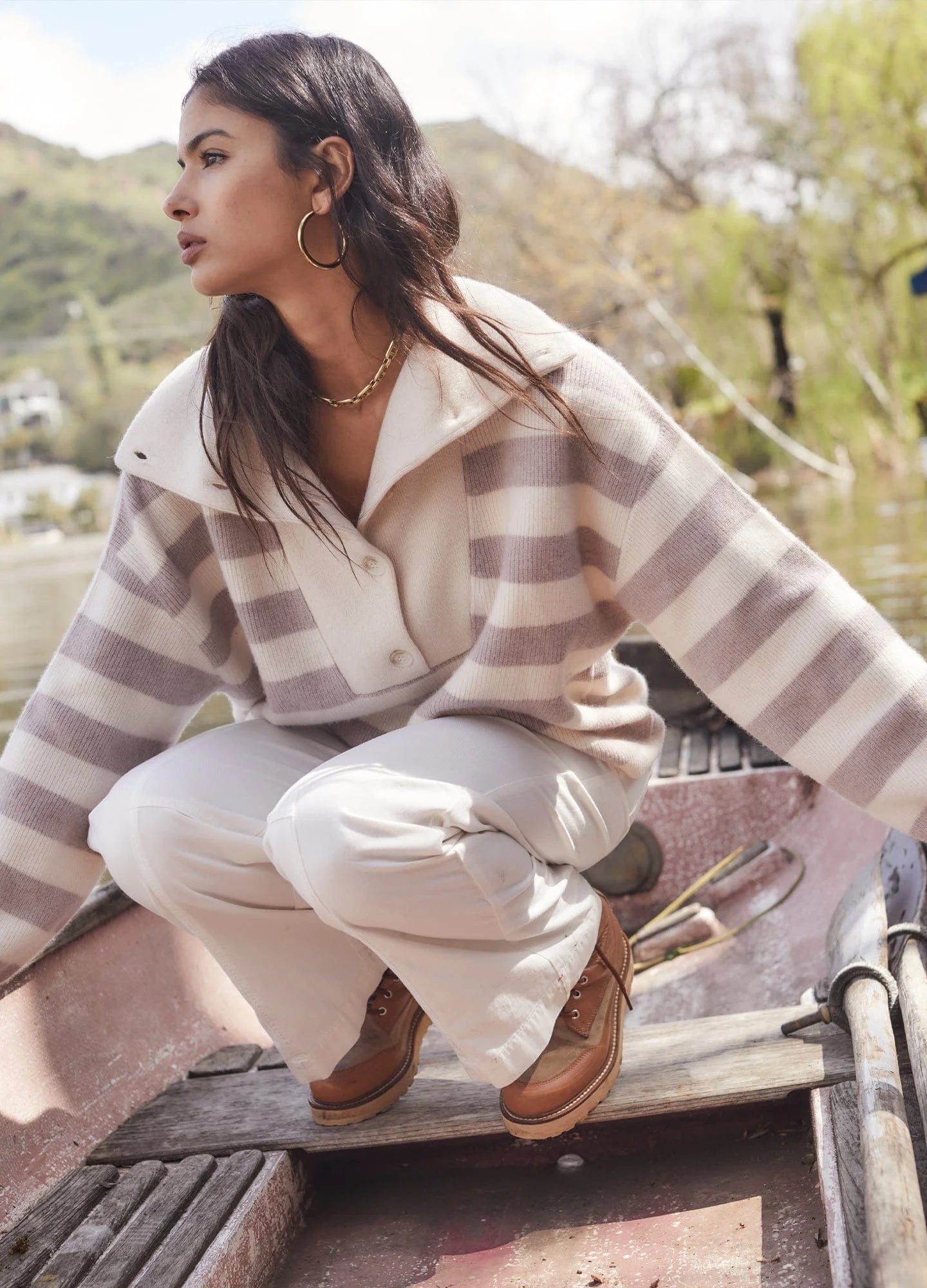 Rafferty Sweater in Vanilla Mauve