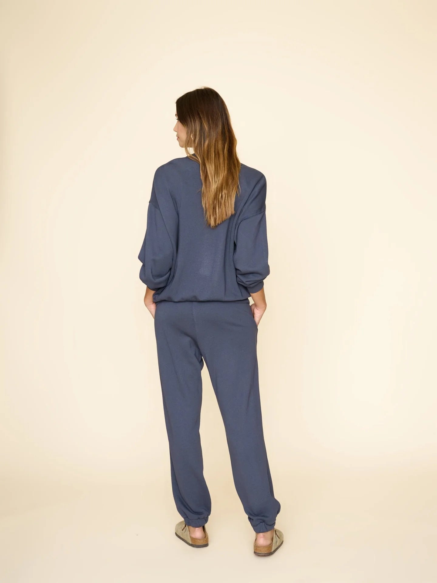 Devi Sweatpant in Hudson Blue
