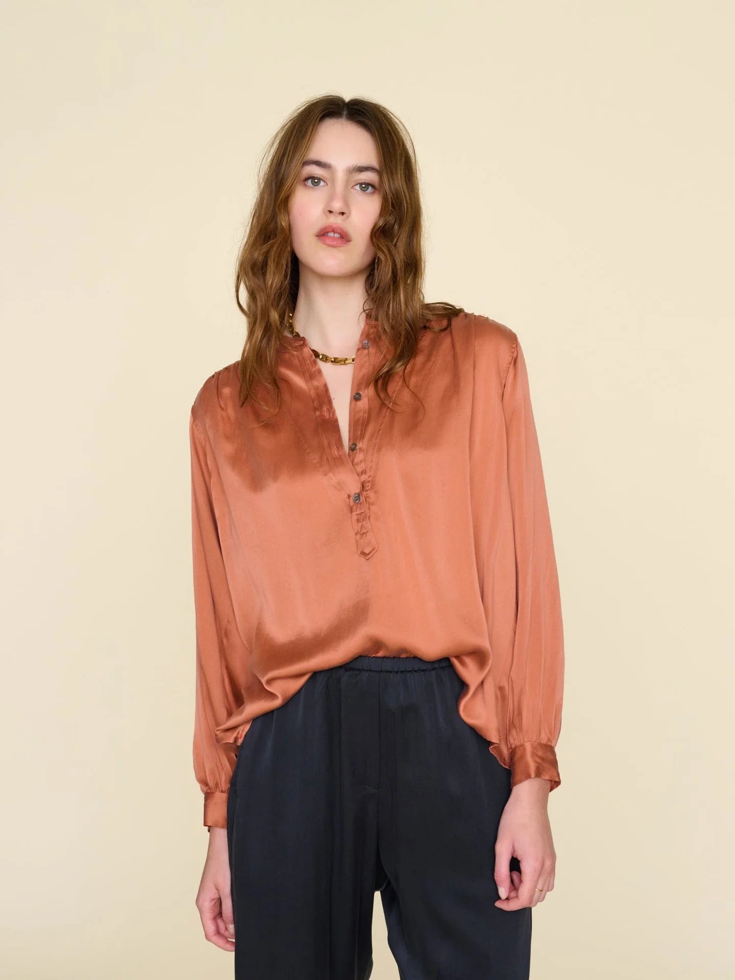Greer Top in Copper Opal