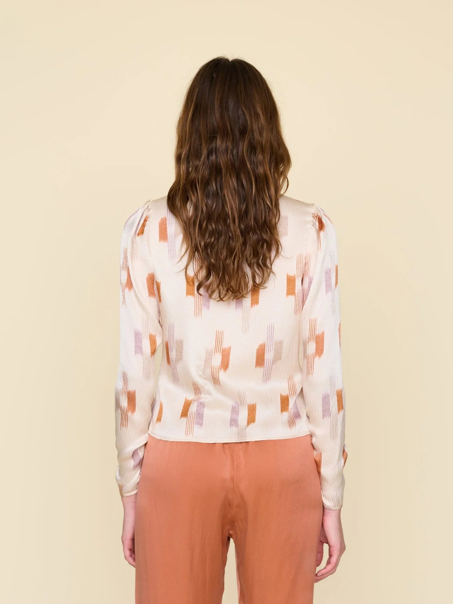 Prisca Top in Cream Ikat