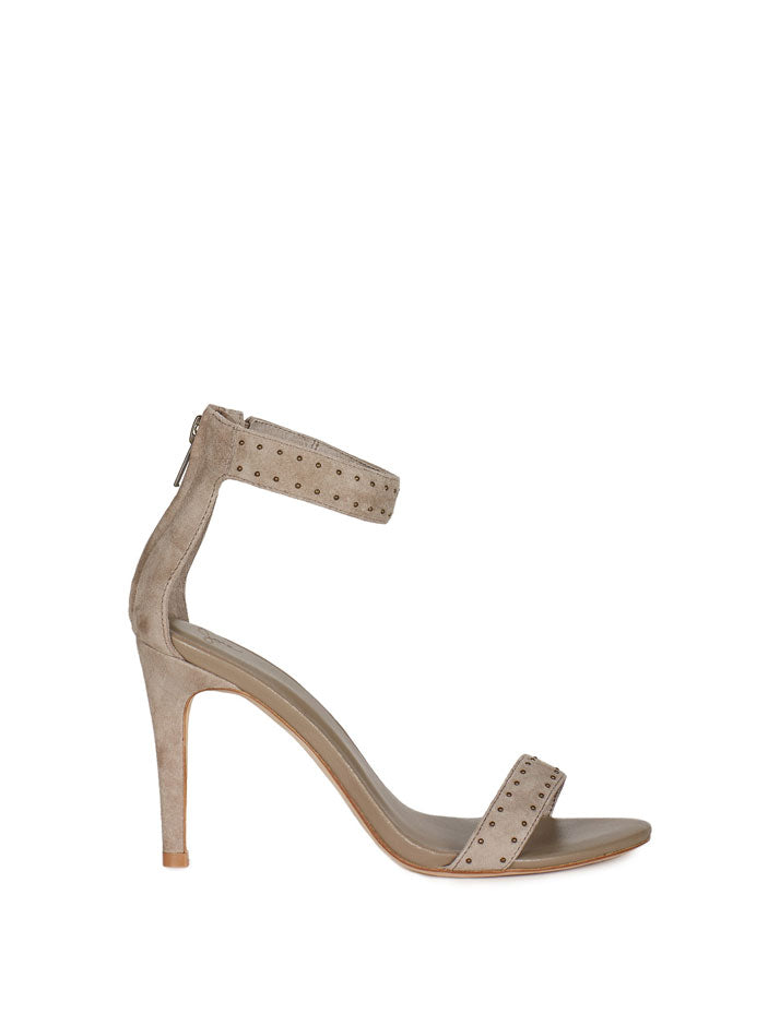 Agata Suede Heel in Gravel