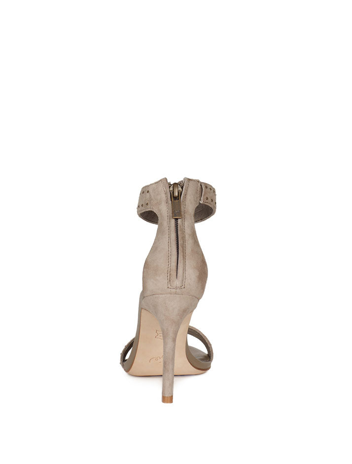 Agata Suede Heel in Gravel