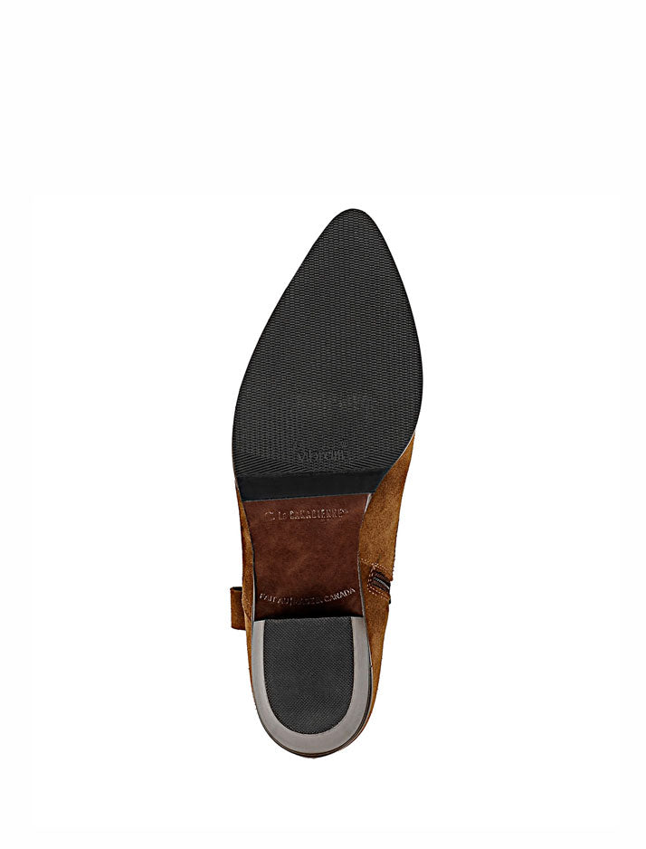 Paprika Black Suede Bootie
