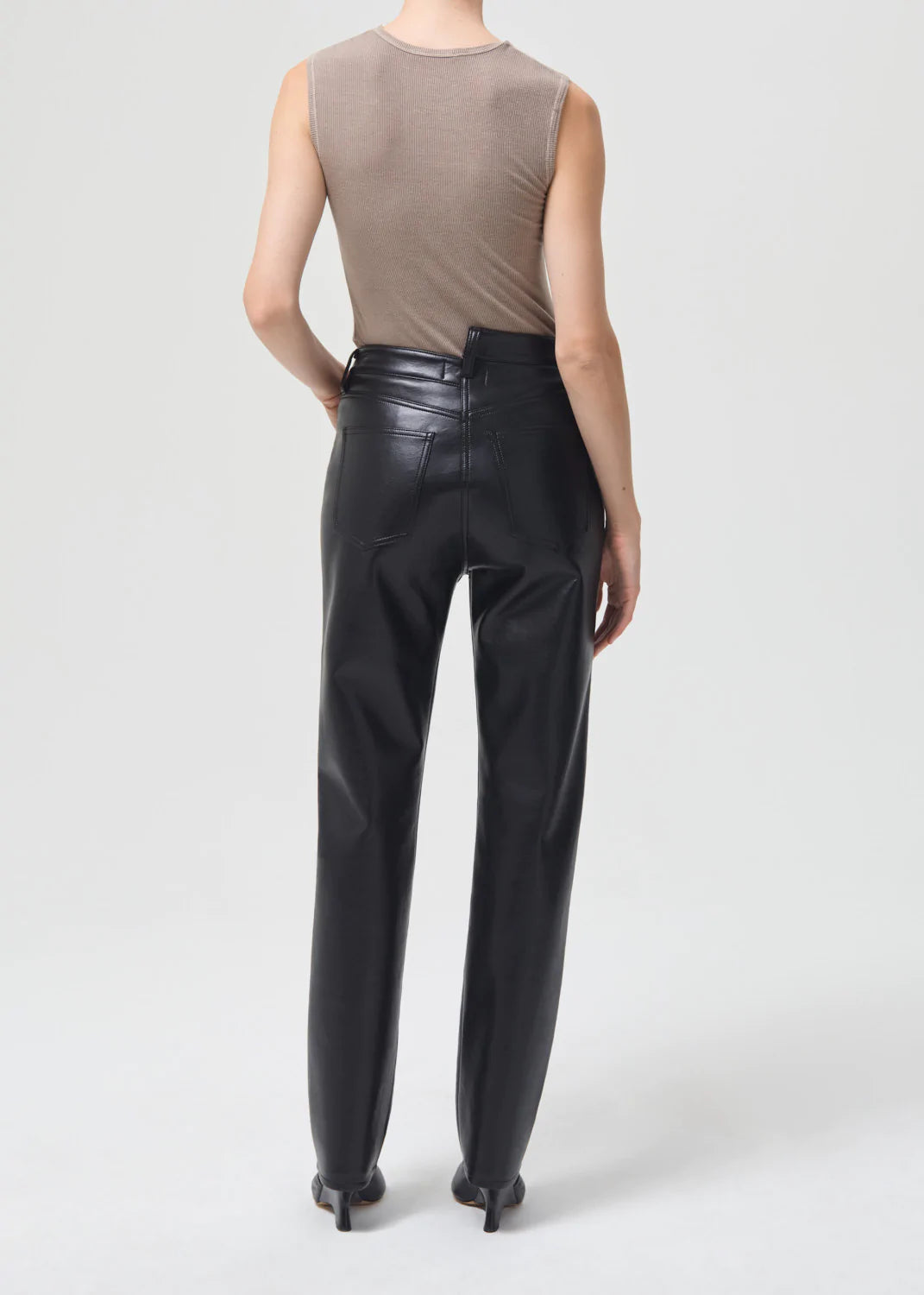 Recycled Leather Criss Cross Straight in Detox