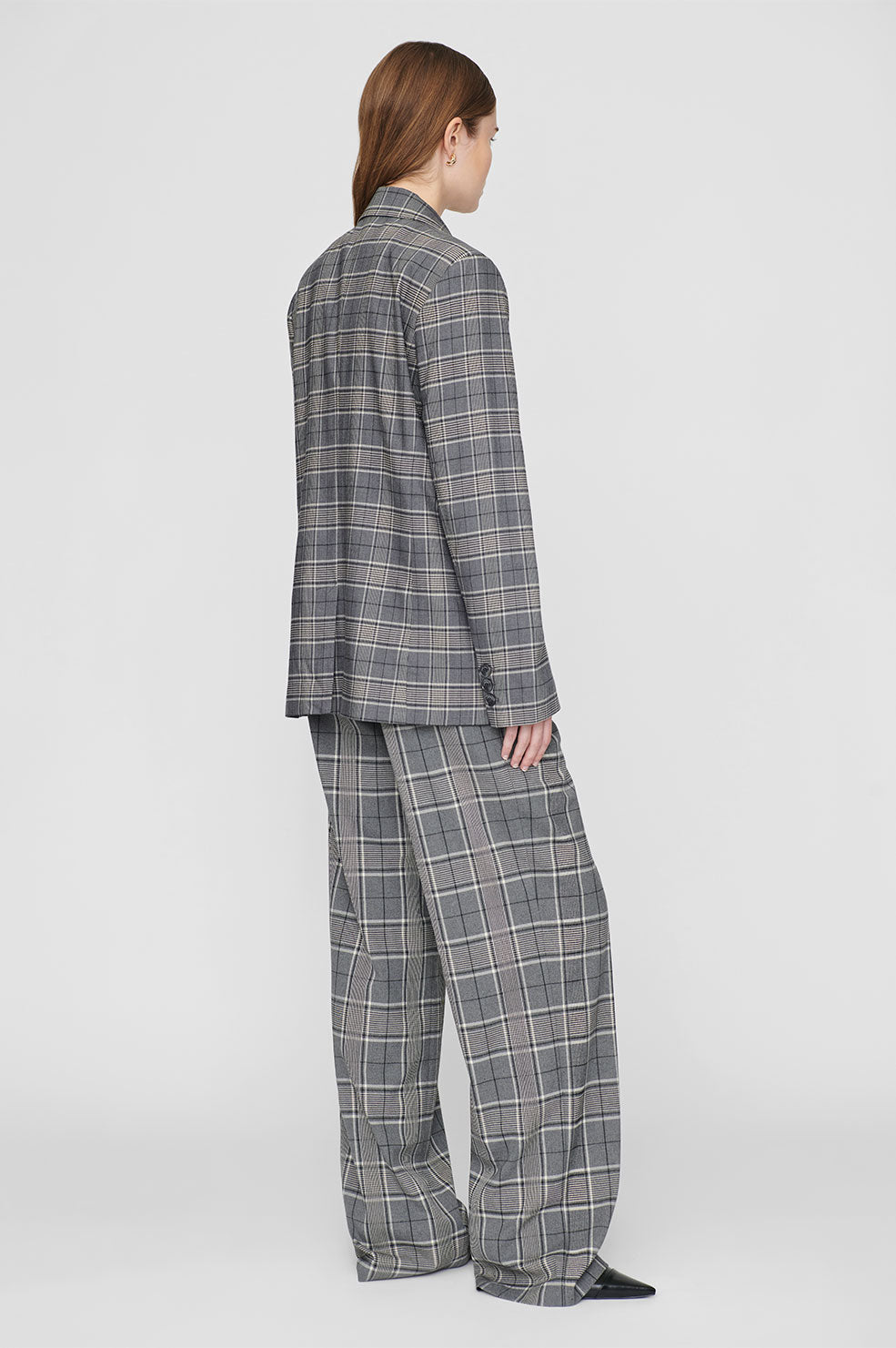 Madeleine Blazer in Grey Plaid