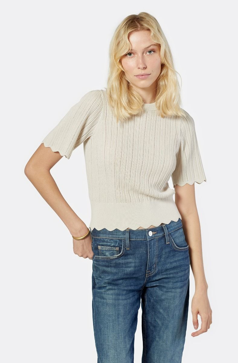 Apollina Short Sleeve Sweater in Peyote