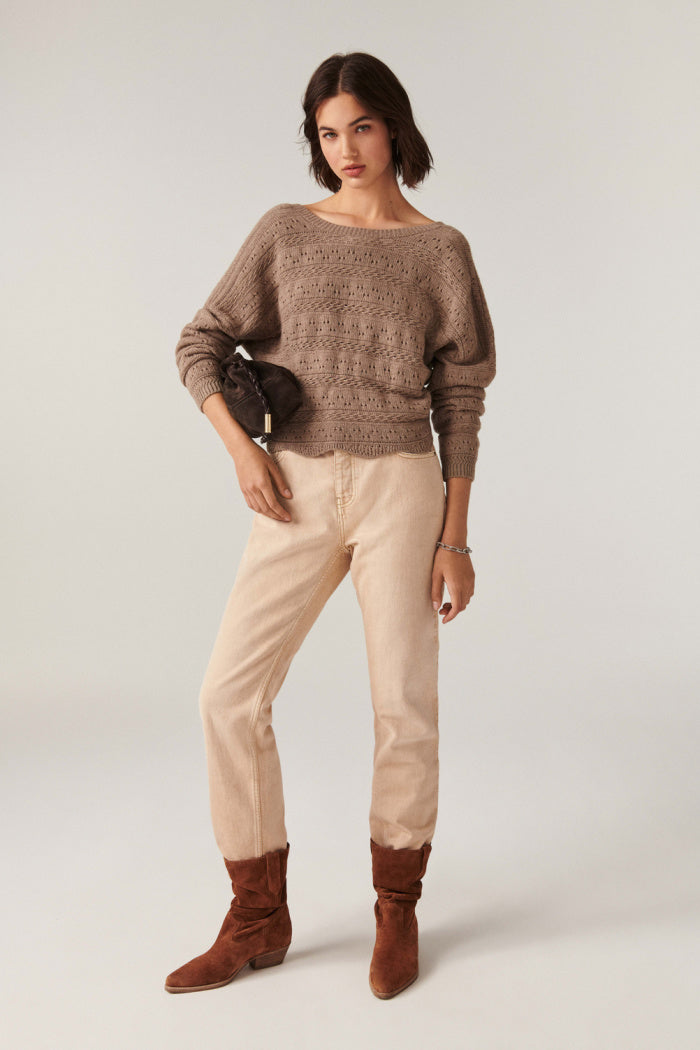 Harold Cardigan. Beige